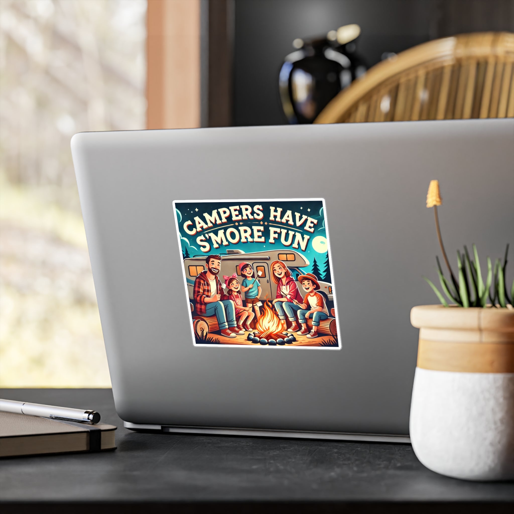 Vinyl Decal - Campers have S'more fun