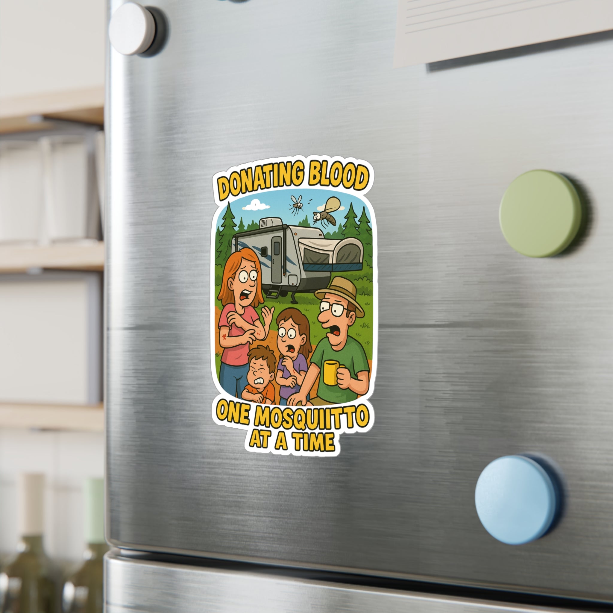 Humorous Vinyl Decals for Outdoor Lovers, Camping Stickers, Fun Stickers, Cartoons, Outdoor Humor, Gift for Campers