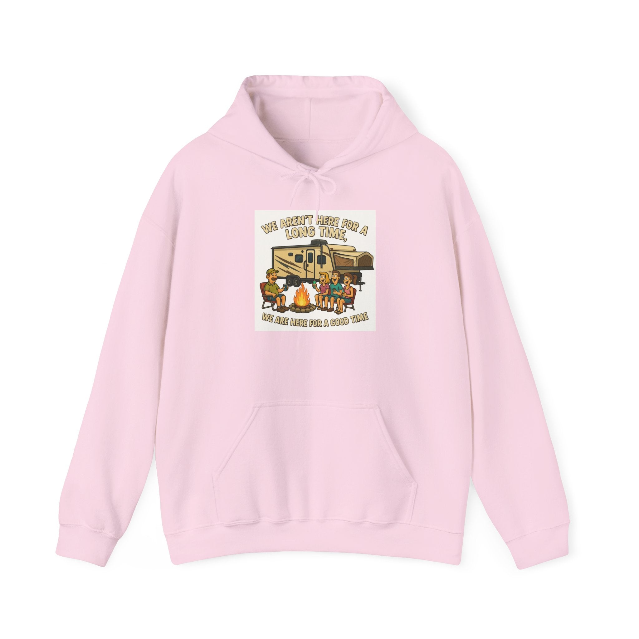 Adventure Awaits Graphic Hoodie - We aren't here for a long time, we are here for a good time