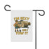 Humorous Garden Banner, Funny Outdoor Decor, RV Travel Flag, Camping Sign, Quirky Home & Garden Decoration