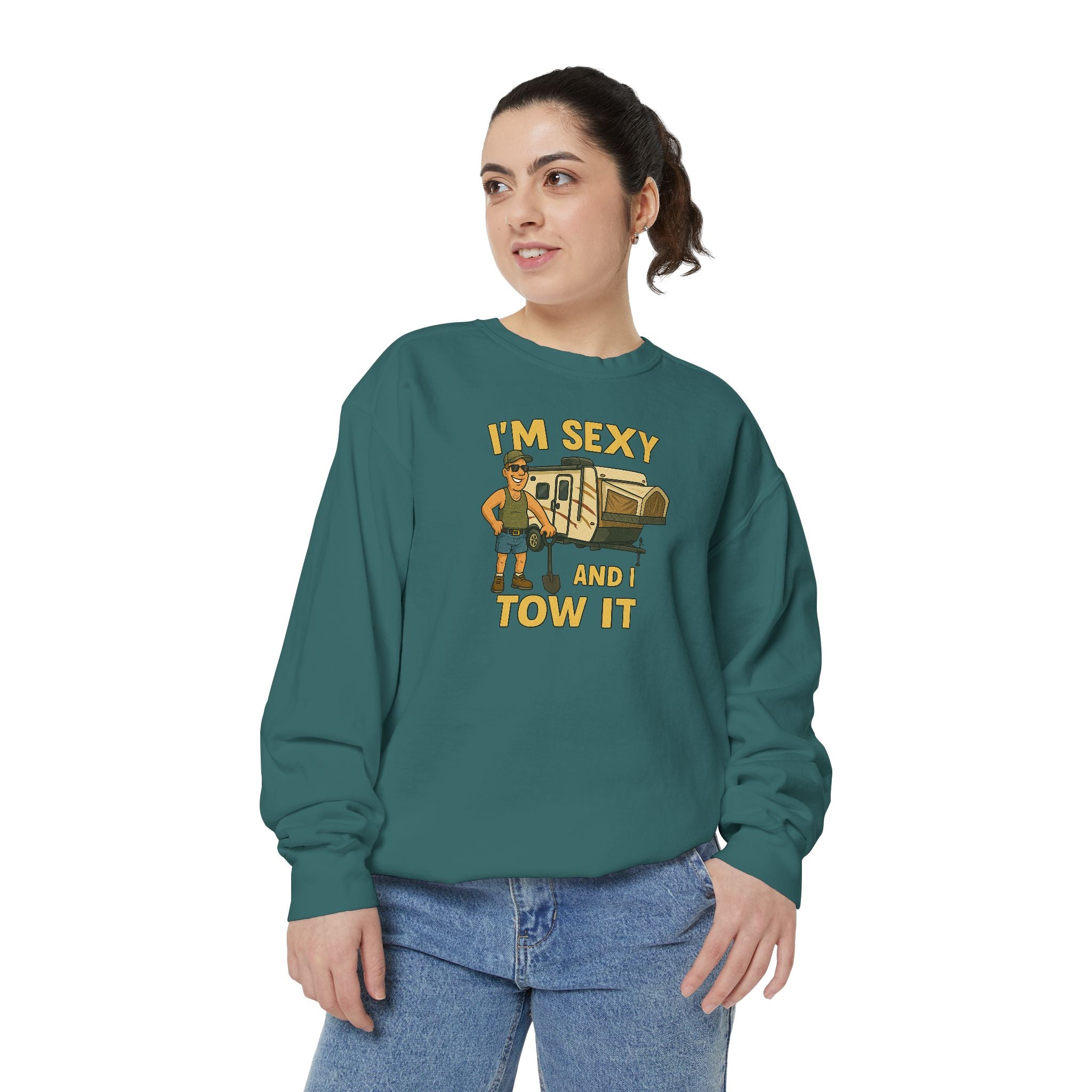 Funny Tow Truck Sweatshirt, Unisex Garment-Dyed Pullover, Casual Gift for Drivers, Trucking Humor Apparel, Cozy Fall Outfit, Perfect [...]
