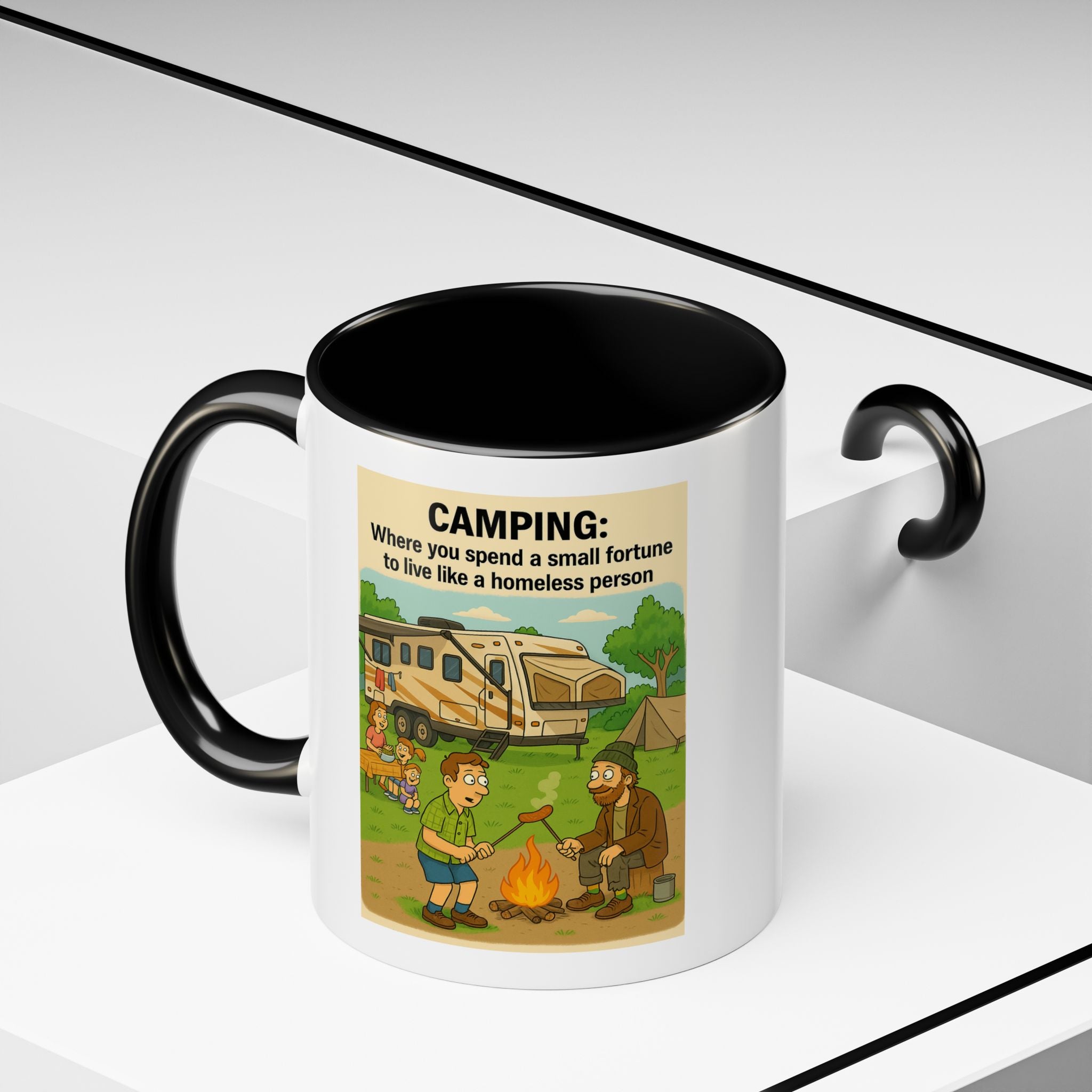 Camping Humor Coffee Mug, Hilarious Campfire Gift, Funny Mug for Outdoors Lovers, Adventure Lover's Coffee Cup, Unique Camping Present