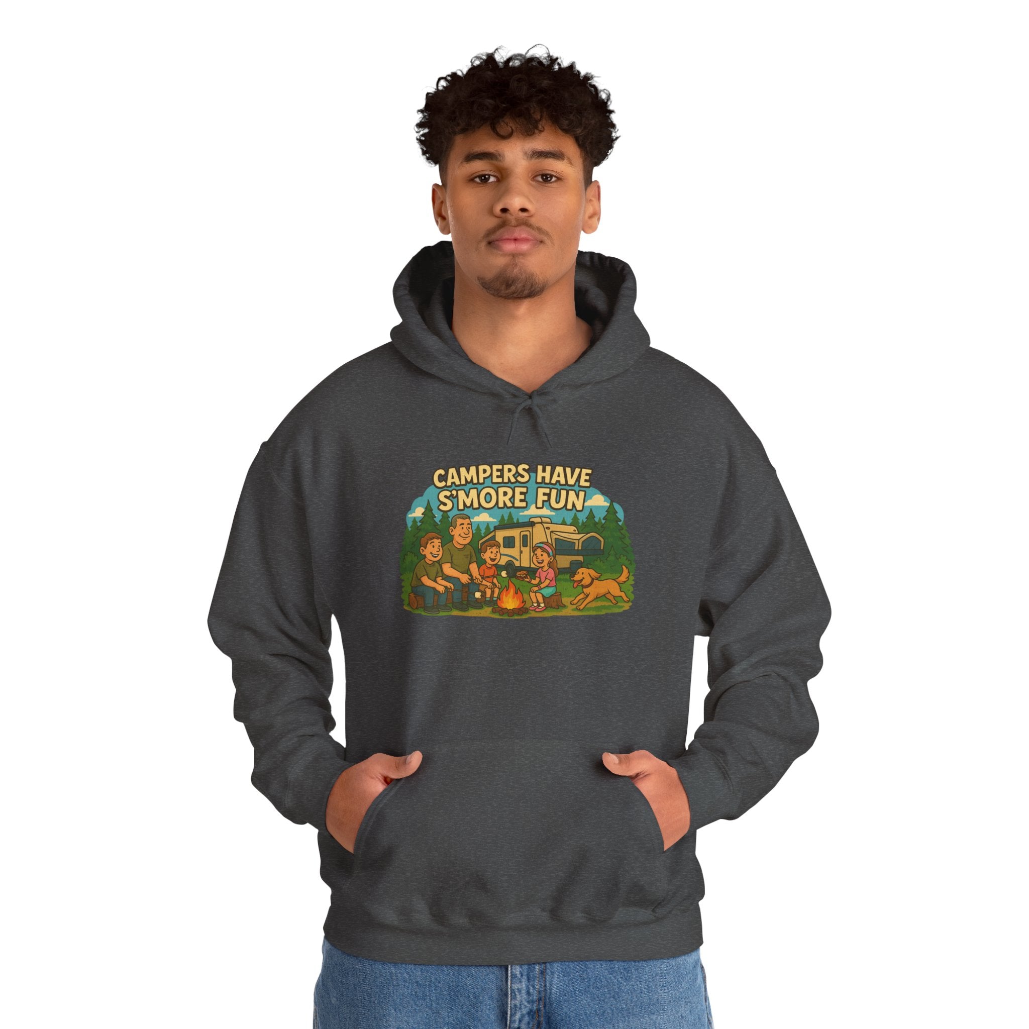Campfire Vibes Hoodie - Perfect for Outdoor Lovers, Camping Trips, Nature Adventures, Gift for Campers, Cozy Hooded Sweatshirt