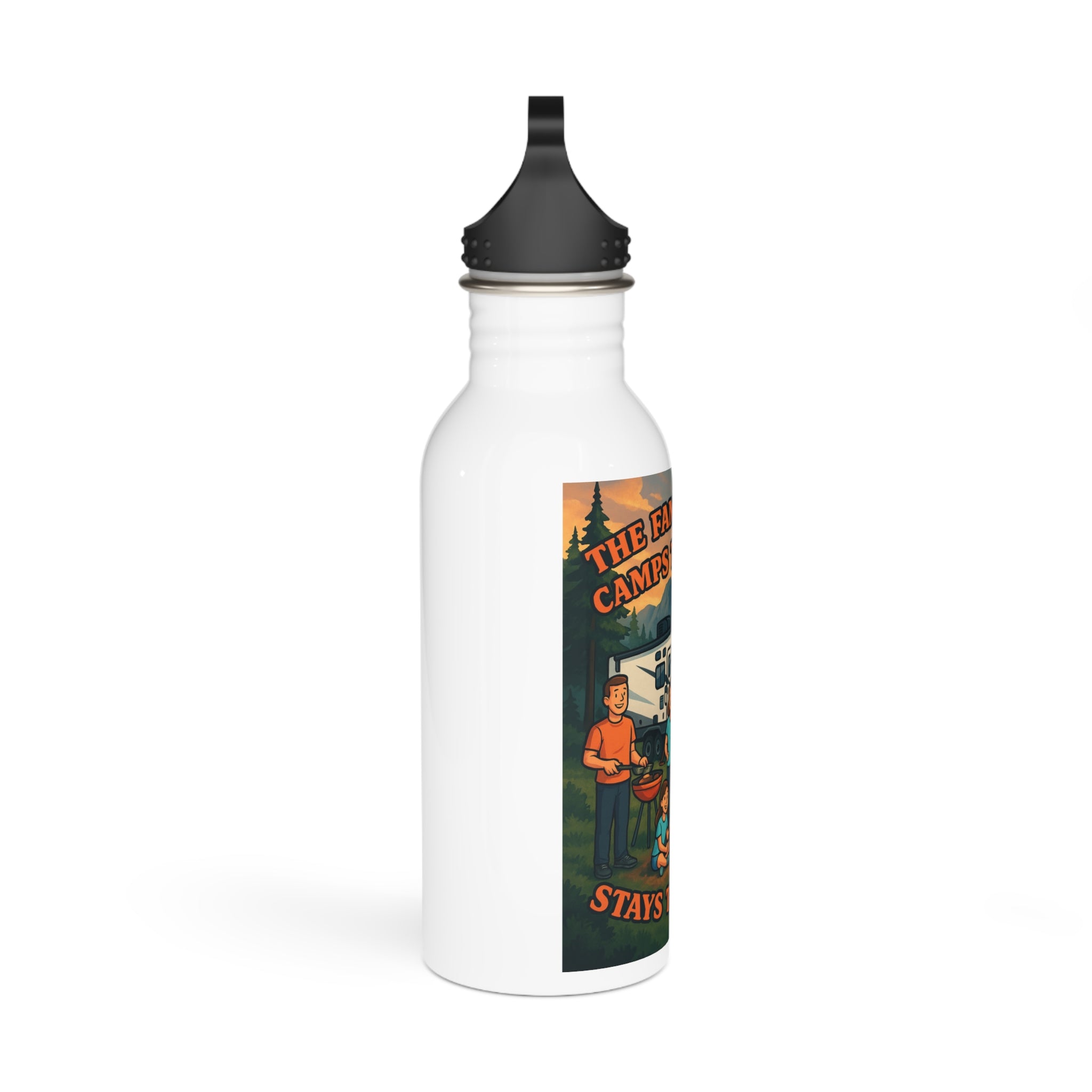 Family Camping Stainless Steel Water Bottle, Outdoor Adventure Hydration, Gift for Campers, Family Reunion, Travel Mugs