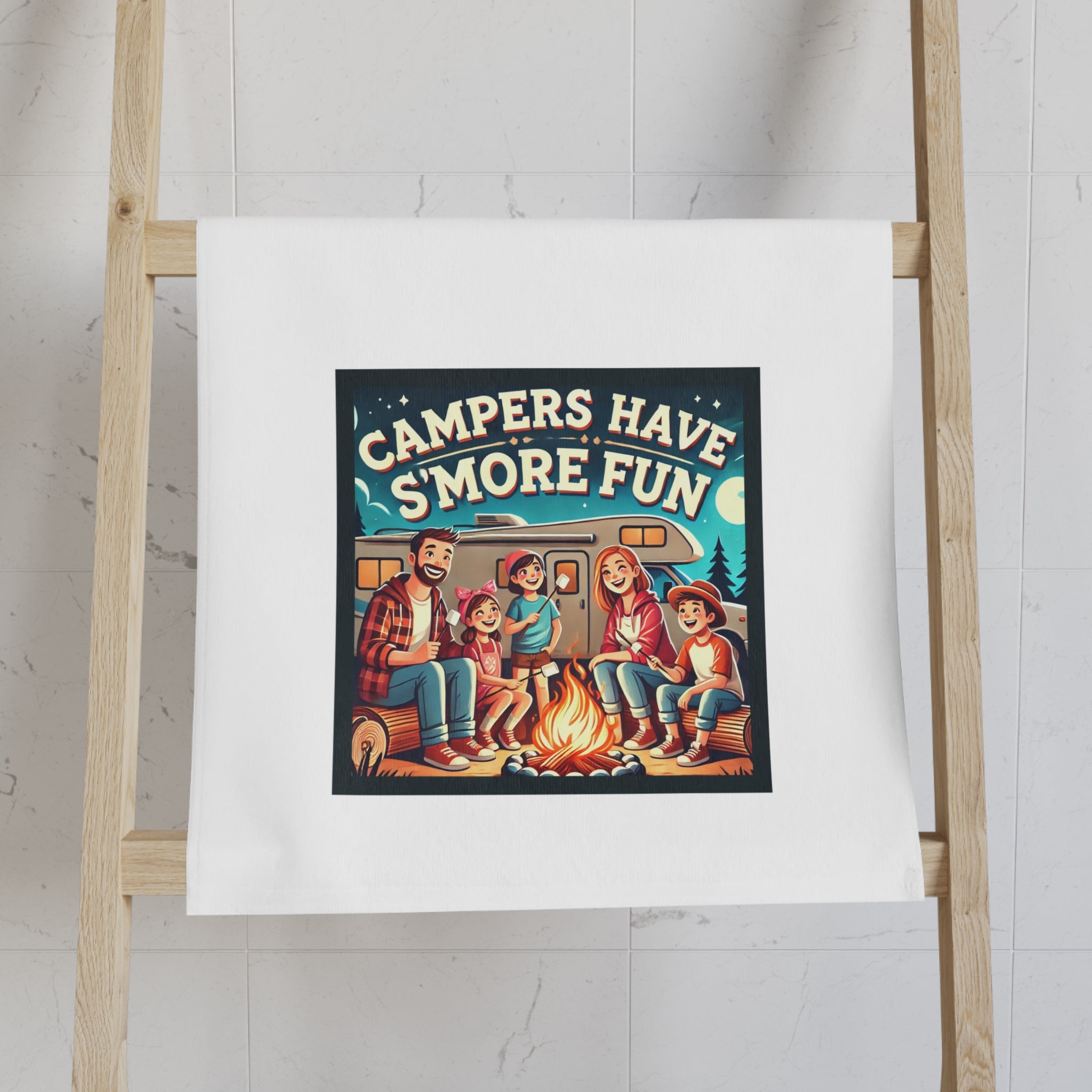 Hand Towel - Campers Have S'more Fun