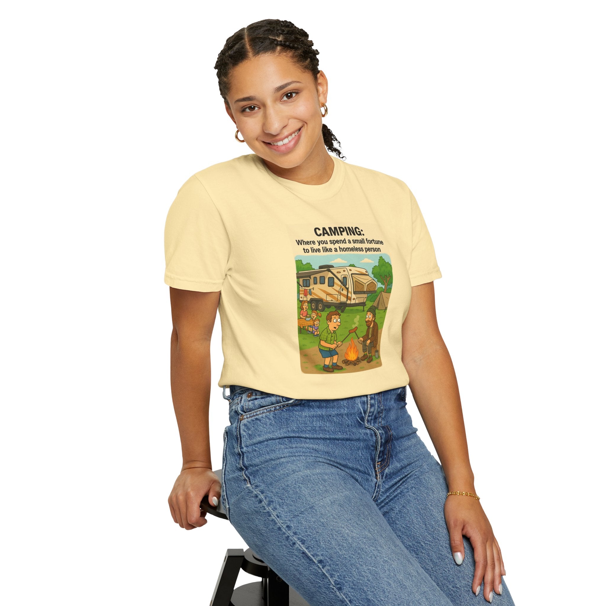 Camping Humor T-Shirt, Unisex Graphic Tee, Adventure Gift, Outdoor Lover Apparel, Funny Camping Shirt