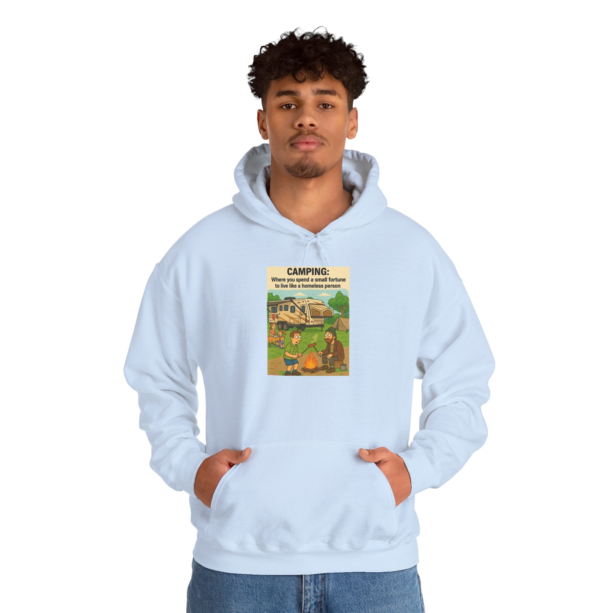 Cozy Camping Sweatshirt | Unisex Heavy Blend Hoodie, Outdoor Gear, Nature Lover Gift, Camping Apparel, Weekend Retreat Wear