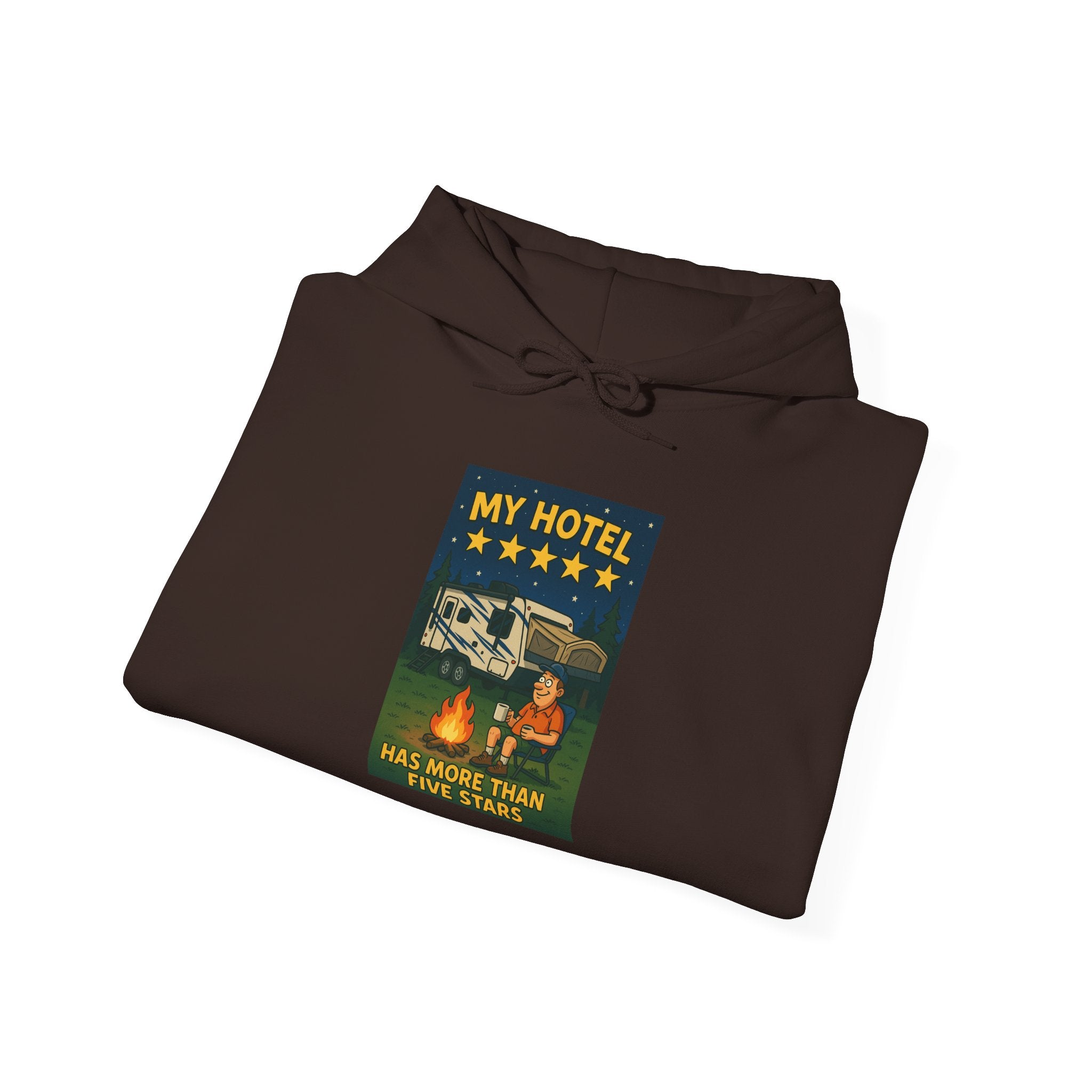 Cozy Camping Hoodie - My Hotel, Outdoor Adventure Apparel, Travel Gift, Nature Lovers Sweatshirt, Camping Gear