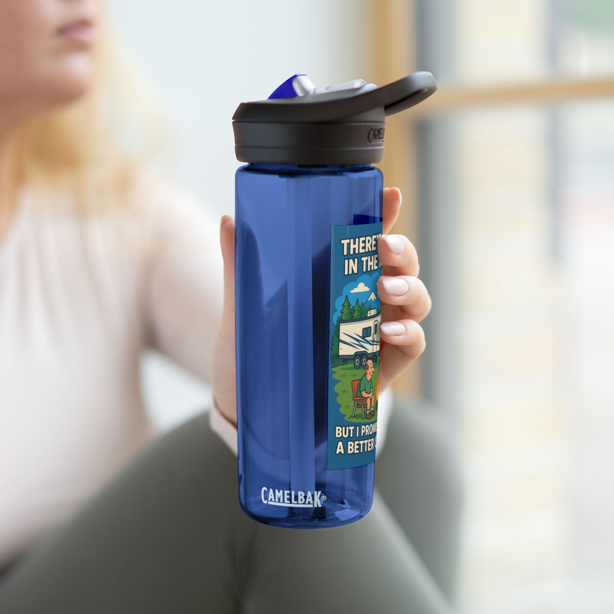 Adventure Water Bottle, Hiking Hydration, Camping Gear, Outdoors Travel, Nature Lover Gift, Unique Camp Mug