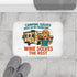 Wine-Themed Bath Mat for Campers, Funny Bath Mat, Camping Accessories, Gift for RV Lovers, Relaxing Home Decor