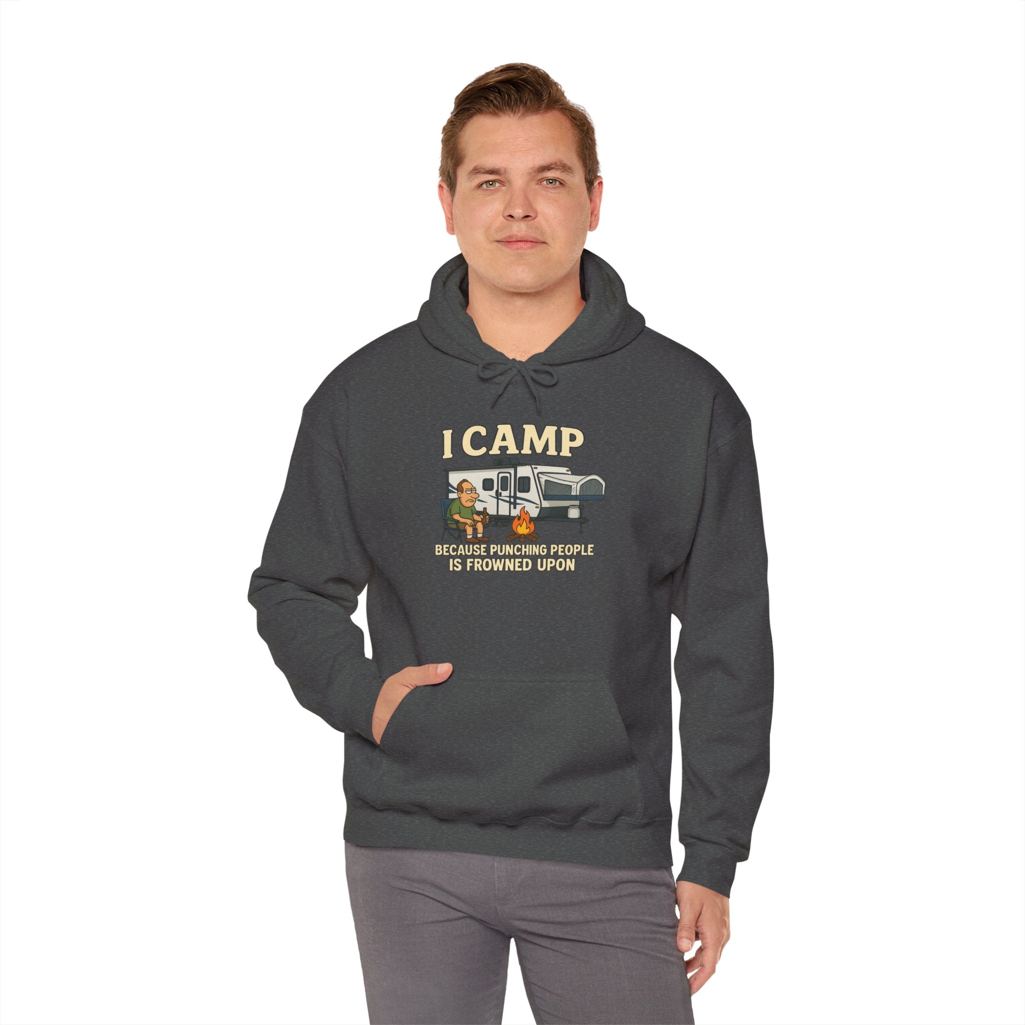 I Camp Unisex Heavy Blend™ Hoodie - Perfect for Outdoor Lovers