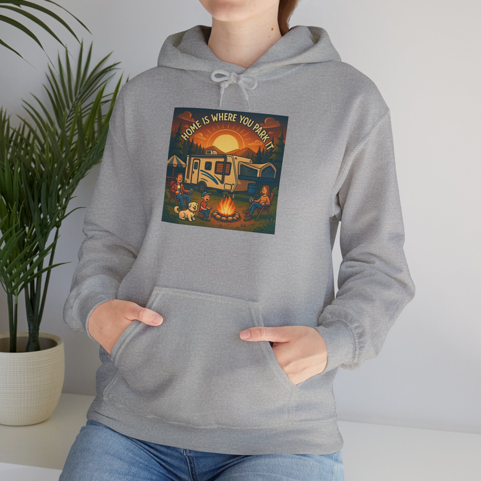 Cozy Campfire Vibes Hoodie, Unisex Sweatshirt for Camp Lovers, Autumn Apparel, Outdoor Adventure Gift, Family Get-Together