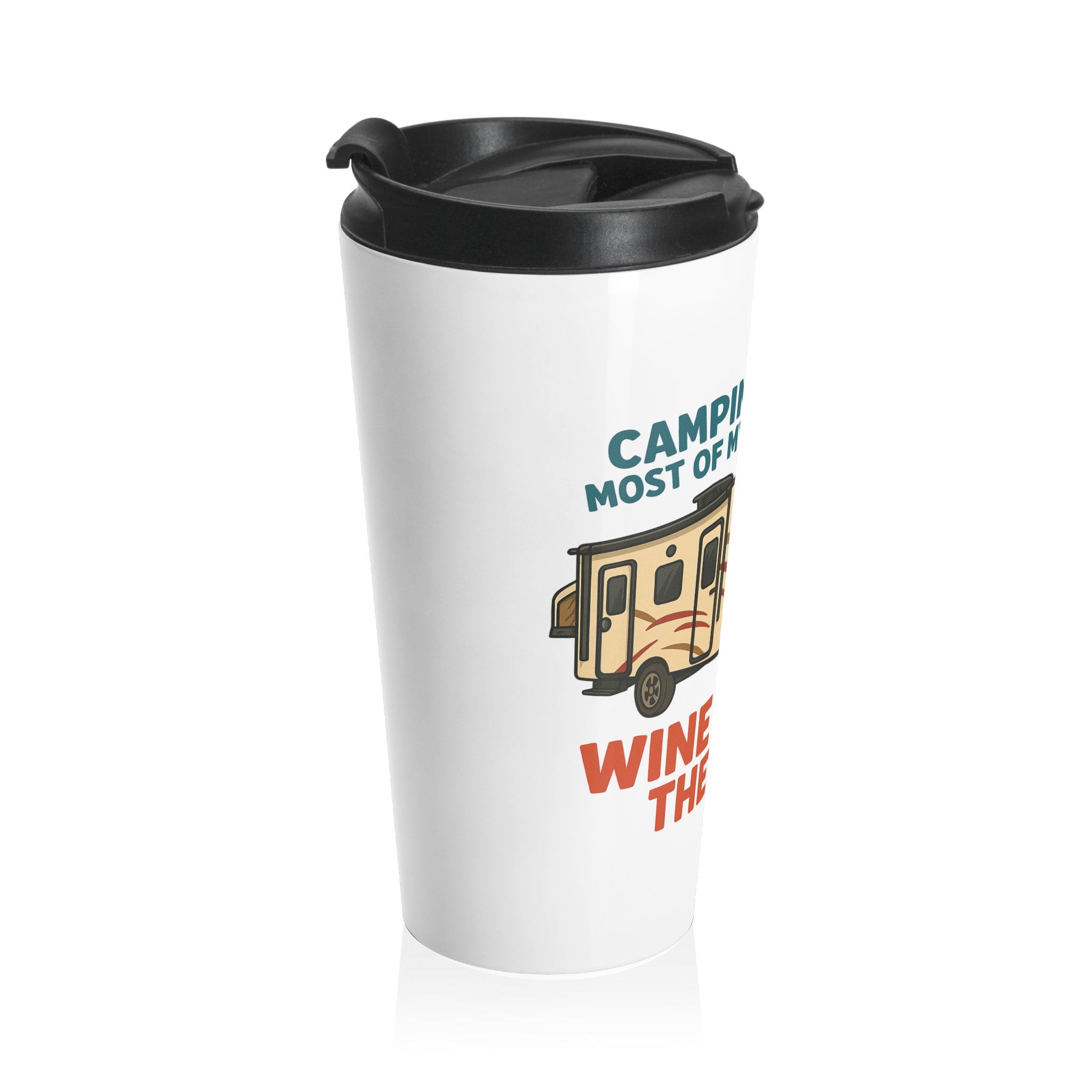 Adventurous Wine Lover's Travel Mug | Camping, Outdoor Gift, Funny Mug, Coffee Cup, Road Trip Essentials