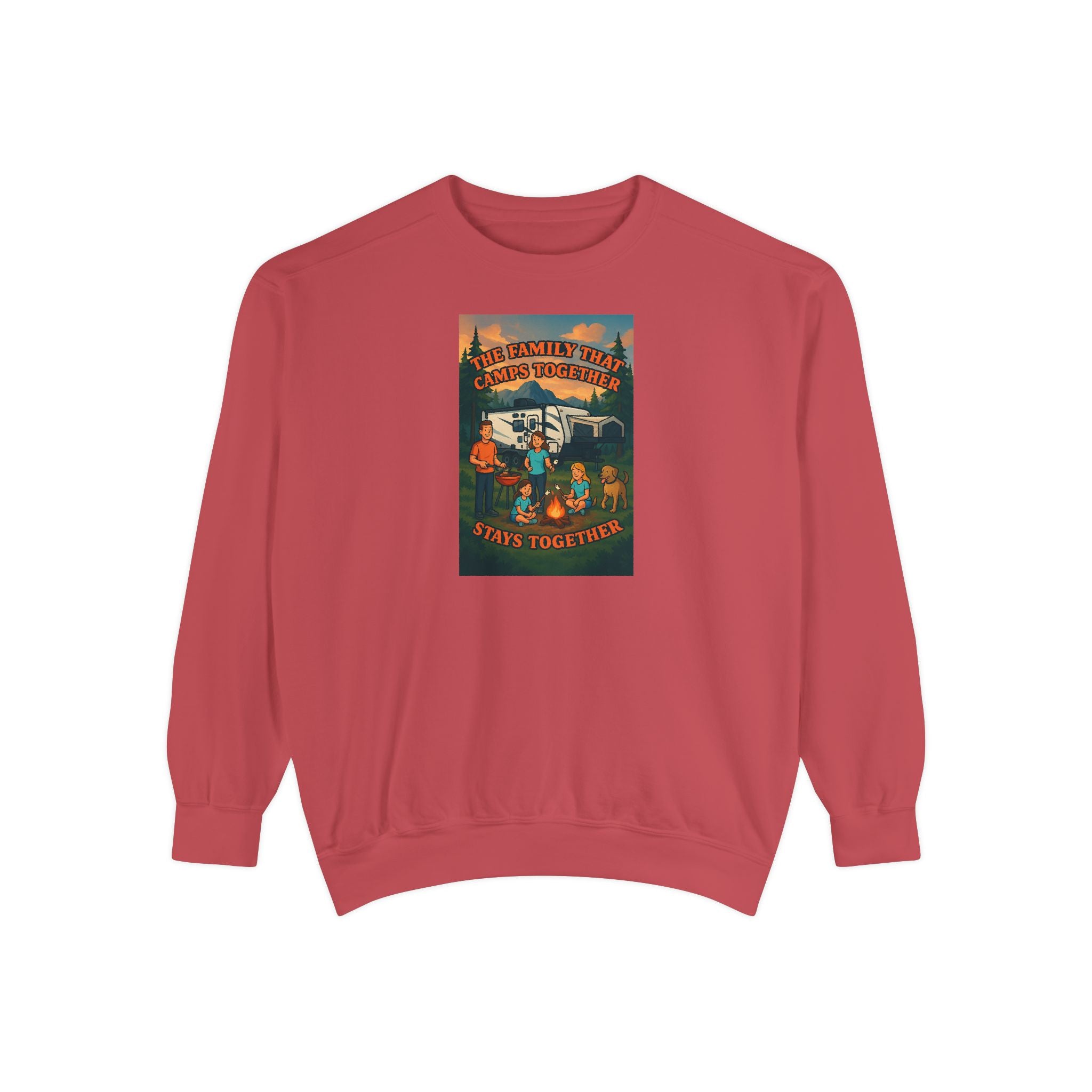 Cozy Unisex Garment-Dyed Sweatshirt with Retro Design, Perfect for Relaxing, Gift for Friends, Casual Wear, Fall Fashion, Warm Layer