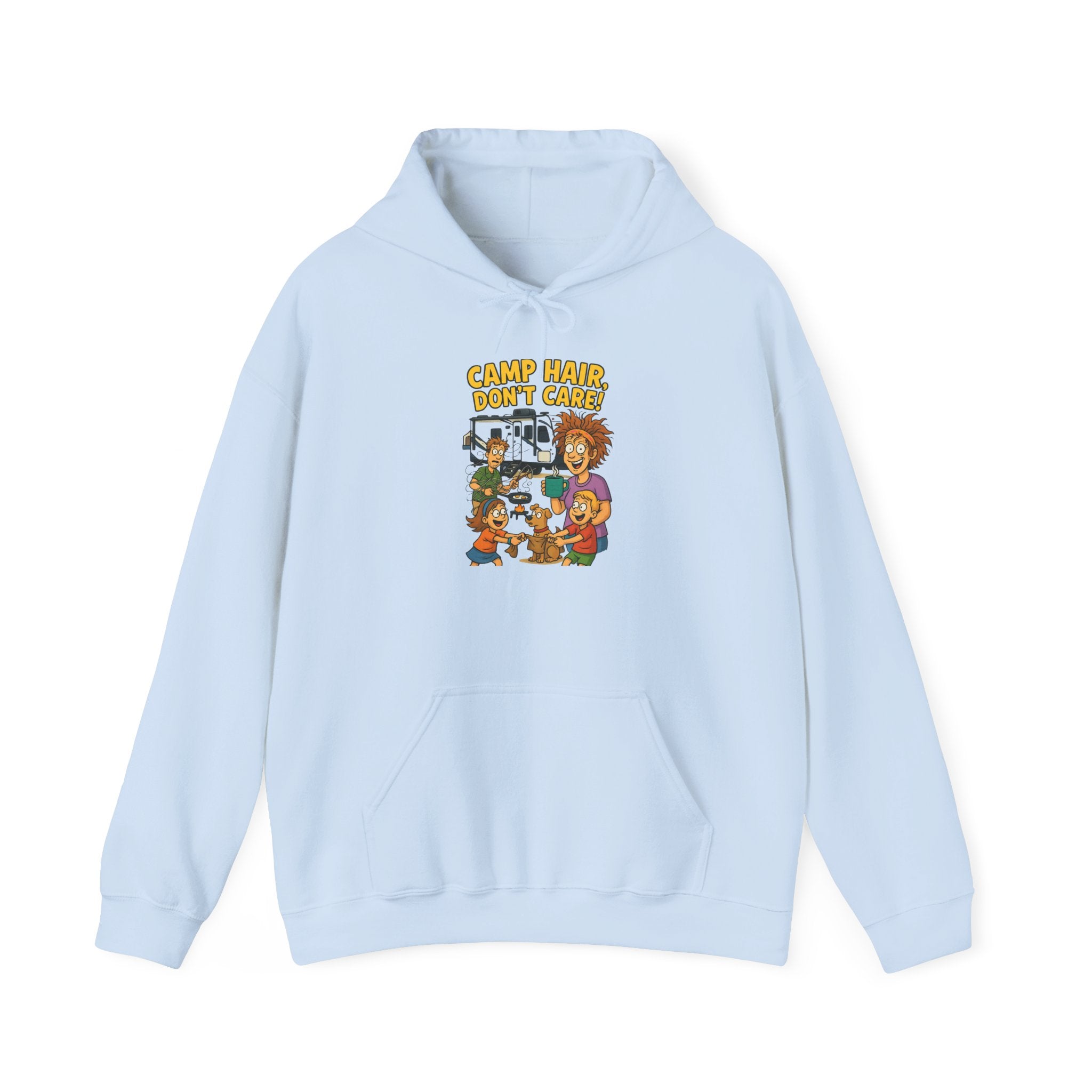 Camp Vibes Unisex Hooded Sweatshirt - Cozy, Funny Gift, Summer Nights, Outdoor Adventure, Camping Apparel