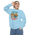 Camping Wine Sweatshirt | Unisex Garment-Dyed Pullover | Cozy Gift for Campers | Outdoor Adventures Apparel | Relaxed Fit Top