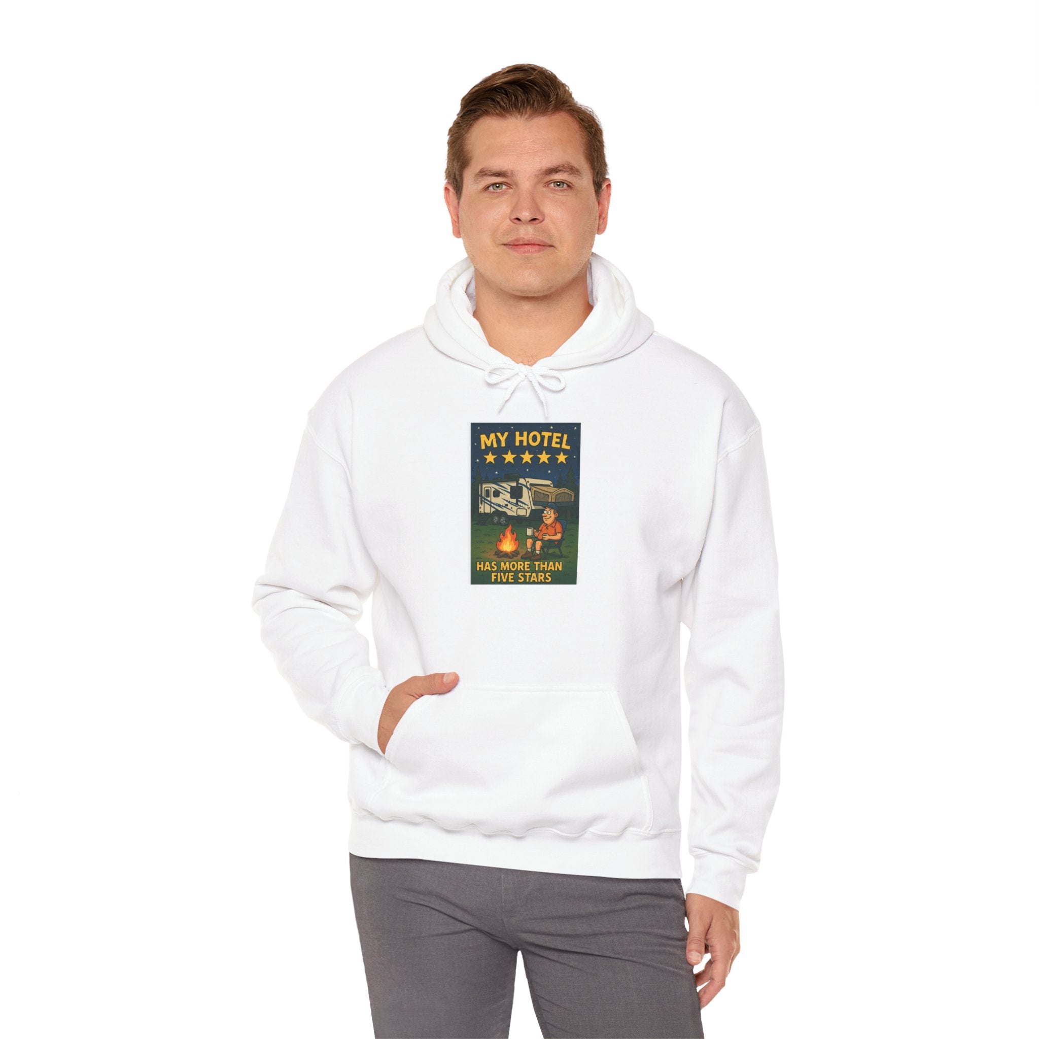 Cozy Camping Hoodie - My Hotel, Outdoor Adventure Apparel, Travel Gift, Nature Lovers Sweatshirt, Camping Gear