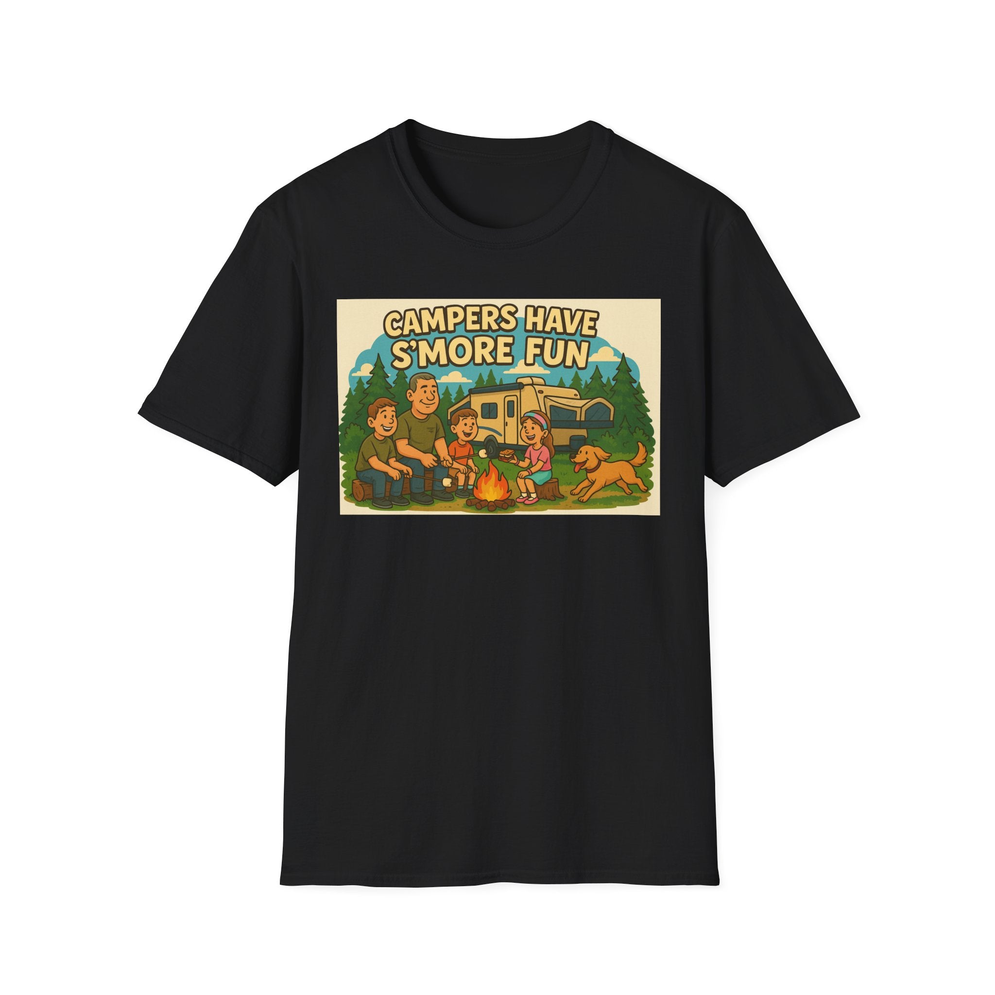 Campers Have S'more Fun Unisex Softstyle T-Shirt