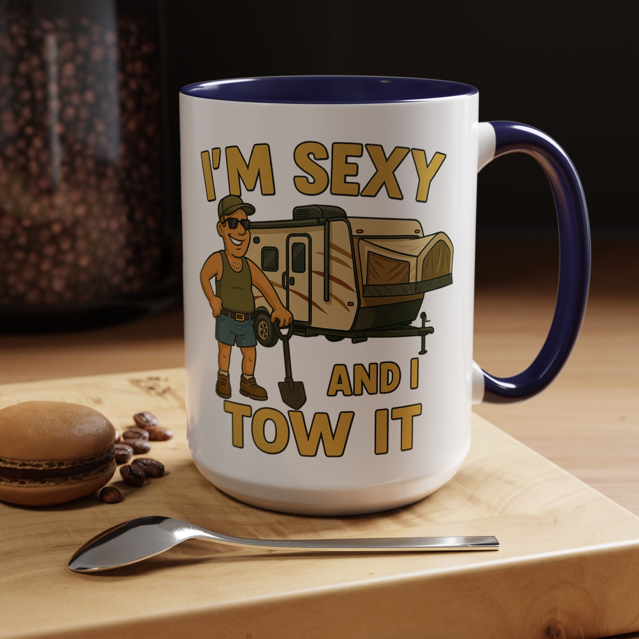 Playful Camping Mug, Funny Coffee Cup, Camper Gift, RV Lover's Accessory, Outdoor Adventure Mug