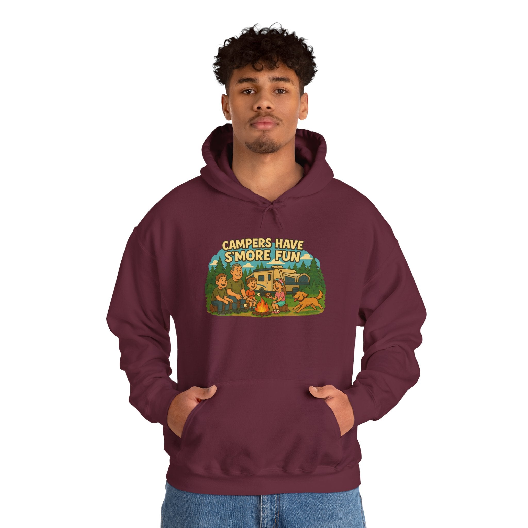 Campfire Vibes Hoodie - Perfect for Outdoor Lovers, Camping Trips, Nature Adventures, Gift for Campers, Cozy Hooded Sweatshirt