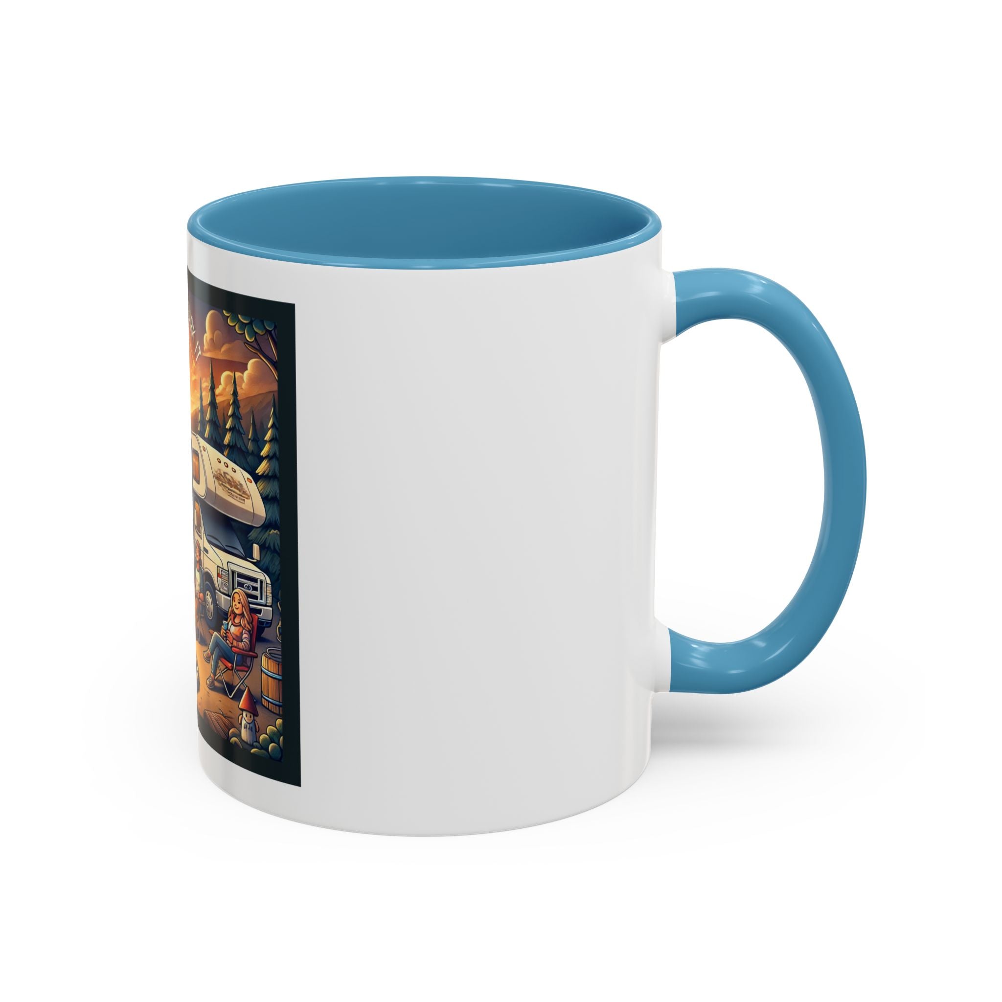 Mug - Home is where you park it Accent Coffee Mug (11, 15oz)