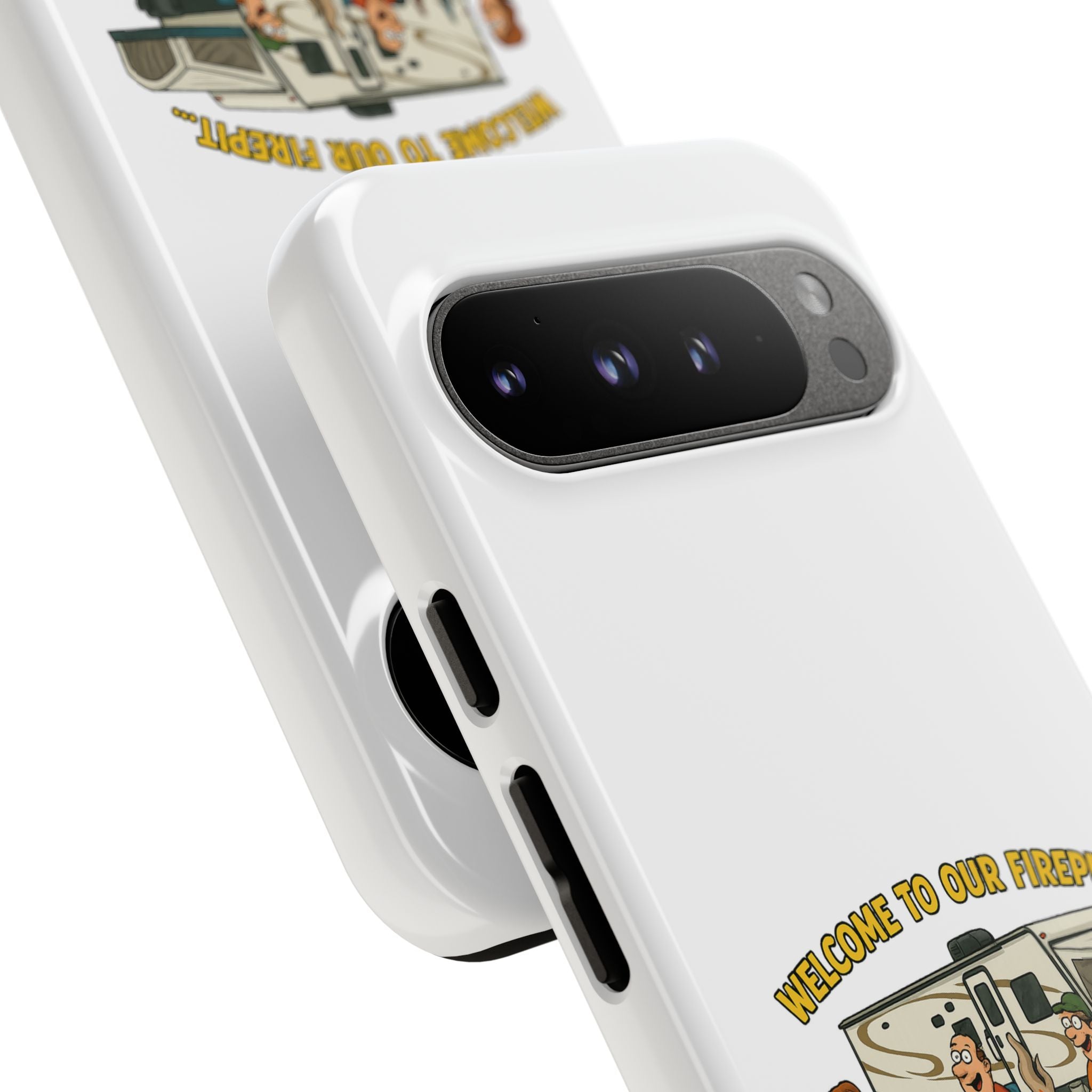 Camping Phone Case - Welcome to Our Firepit - Outdoor Gear, Gift for Campers, Adventure Accessory, Fun Camping Decor