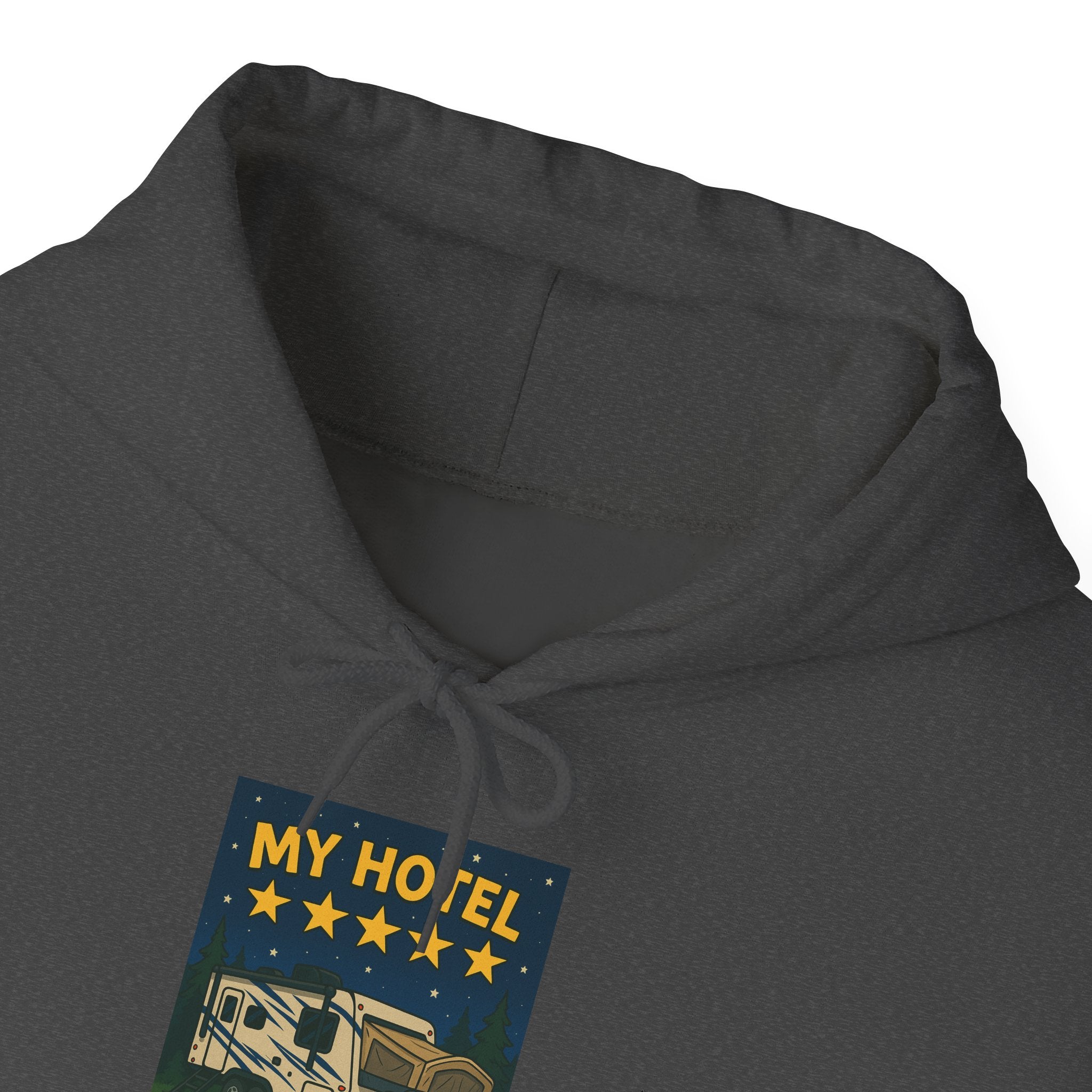Cozy Camping Hoodie - My Hotel, Outdoor Adventure Apparel, Travel Gift, Nature Lovers Sweatshirt, Camping Gear