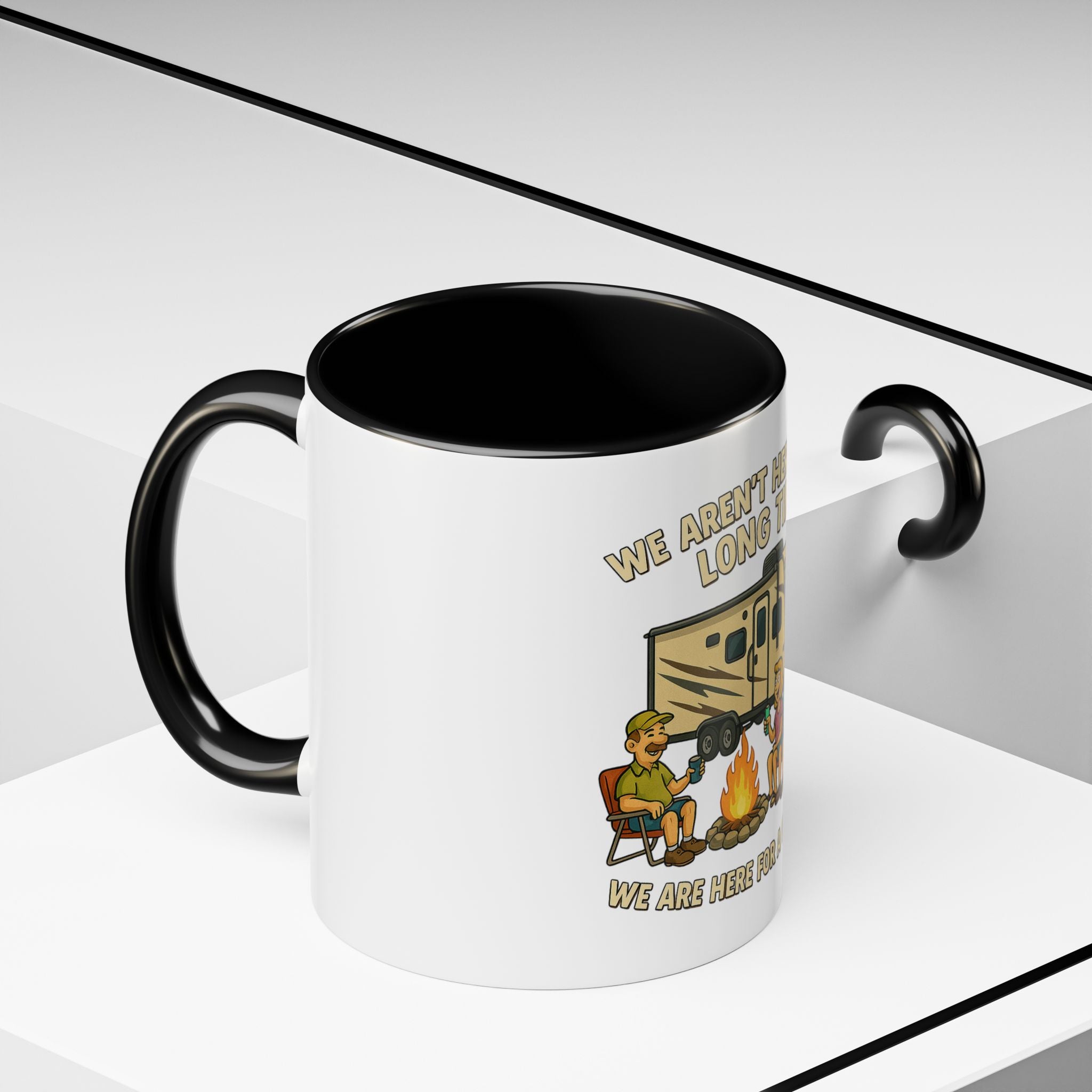Camping Adventure Coffee Mug - Fun Quote Mug for Outdoor Enthusiasts