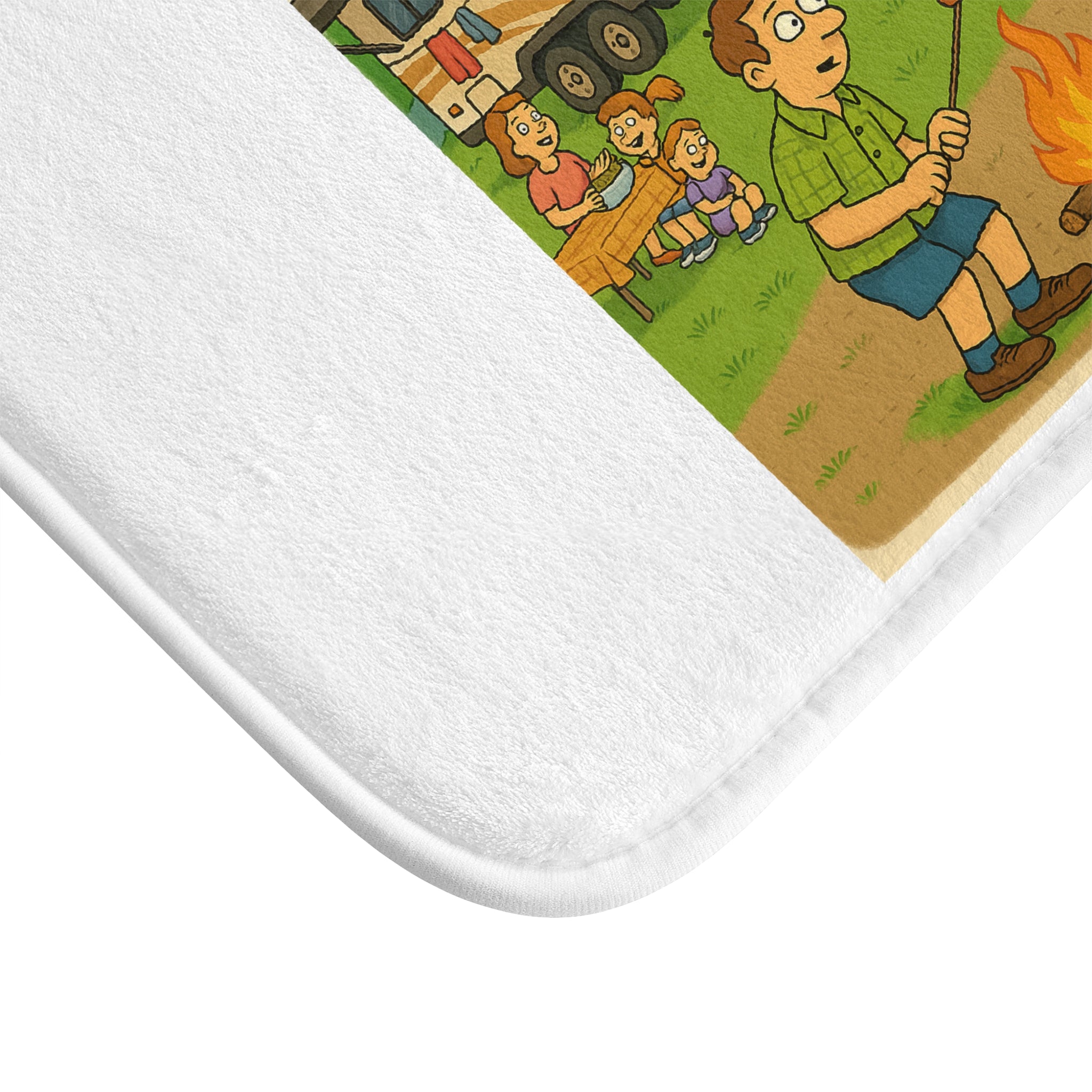 Camping Humor Bath Mat - Funny Bathroom Decor, Gift for Campers, Outdoor Lover's Mats, Fun Camping Gifts, Bathroom Accessories