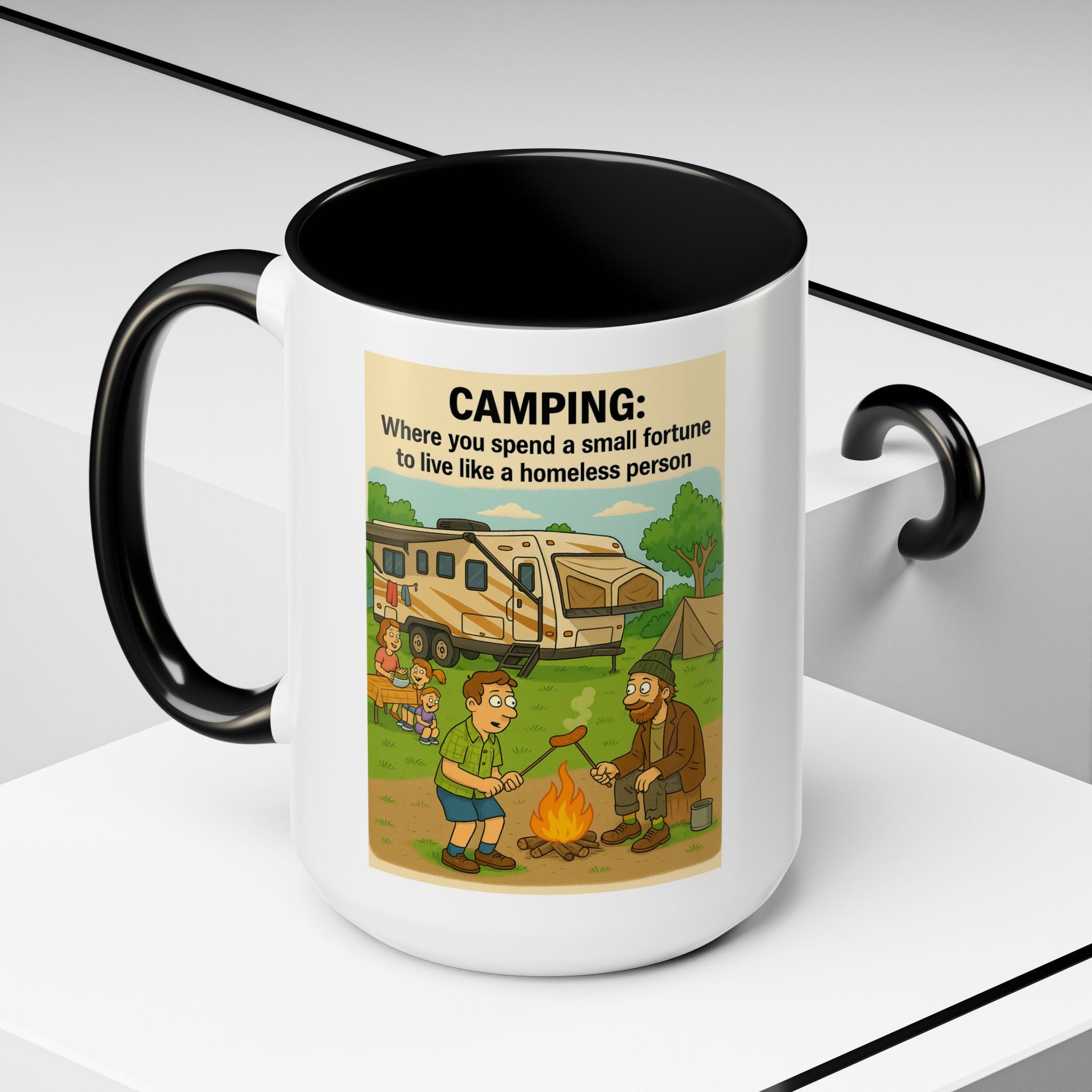 Camping Humor Coffee Mug, Hilarious Campfire Gift, Funny Mug for Outdoors Lovers, Adventure Lover's Coffee Cup, Unique Camping Present