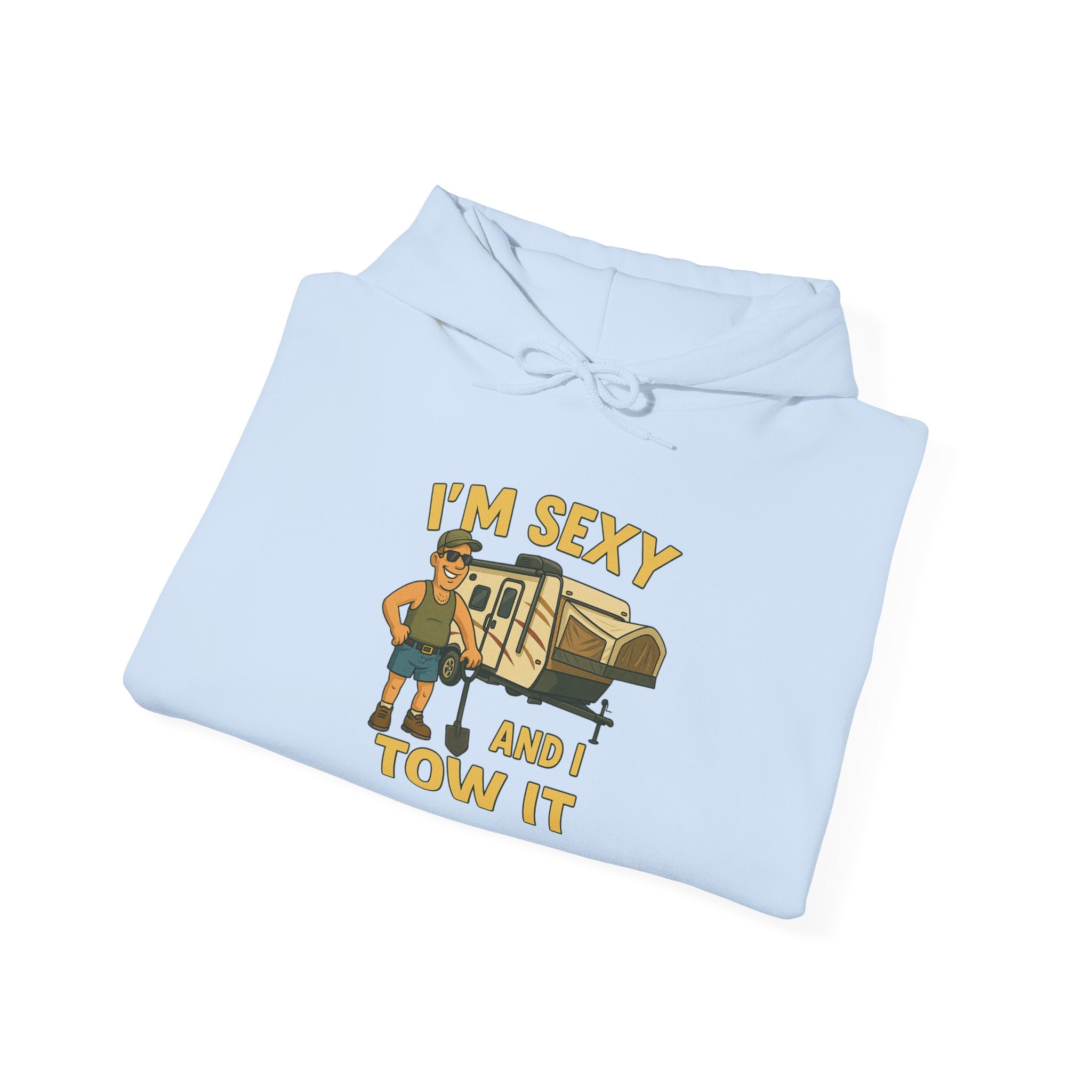 Funny Tow Truck Hoodie, Unisex Heavy Blend Sweatshirt, Gifts for Towing Enthusiasts, Quirky Casual Wear, Humor Apparel, Birthday Gift