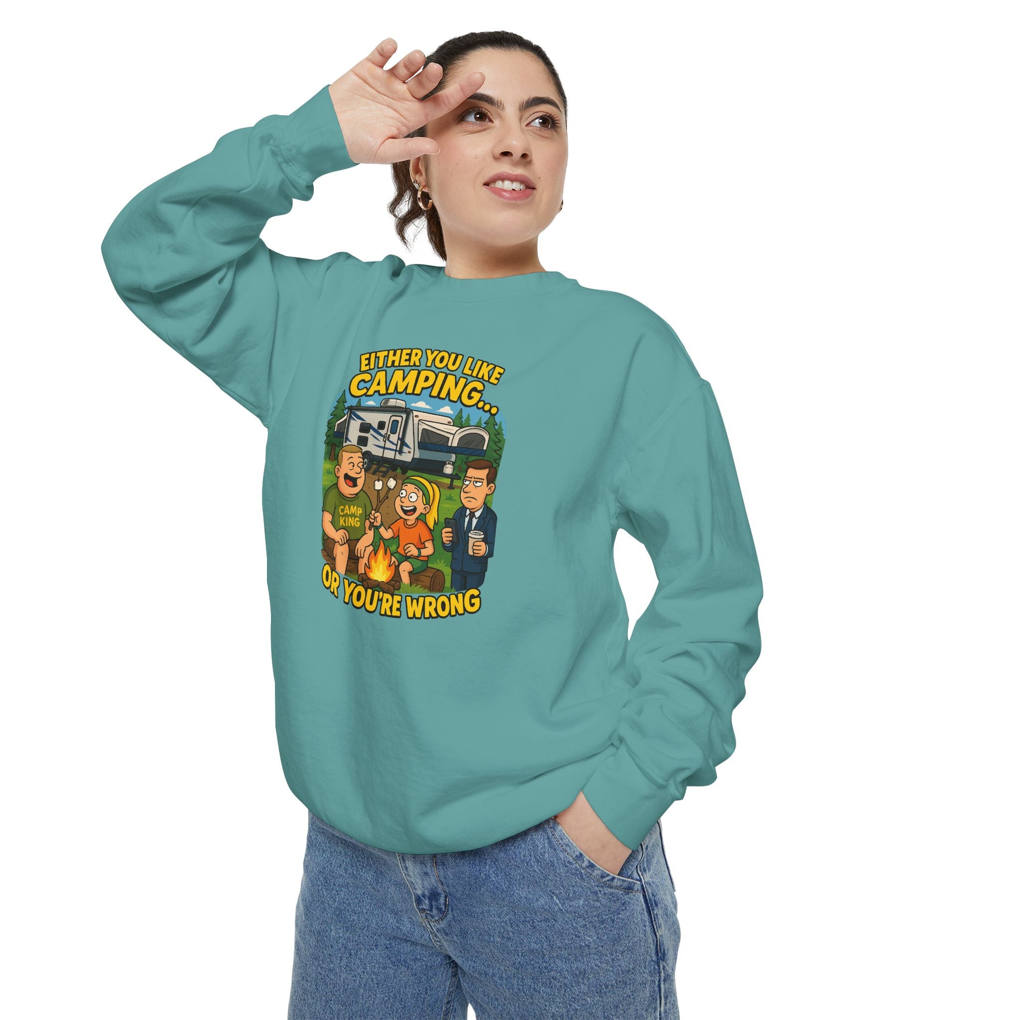 Camping Adventure Sweatshirt - Perfect for Outdoor Lovers