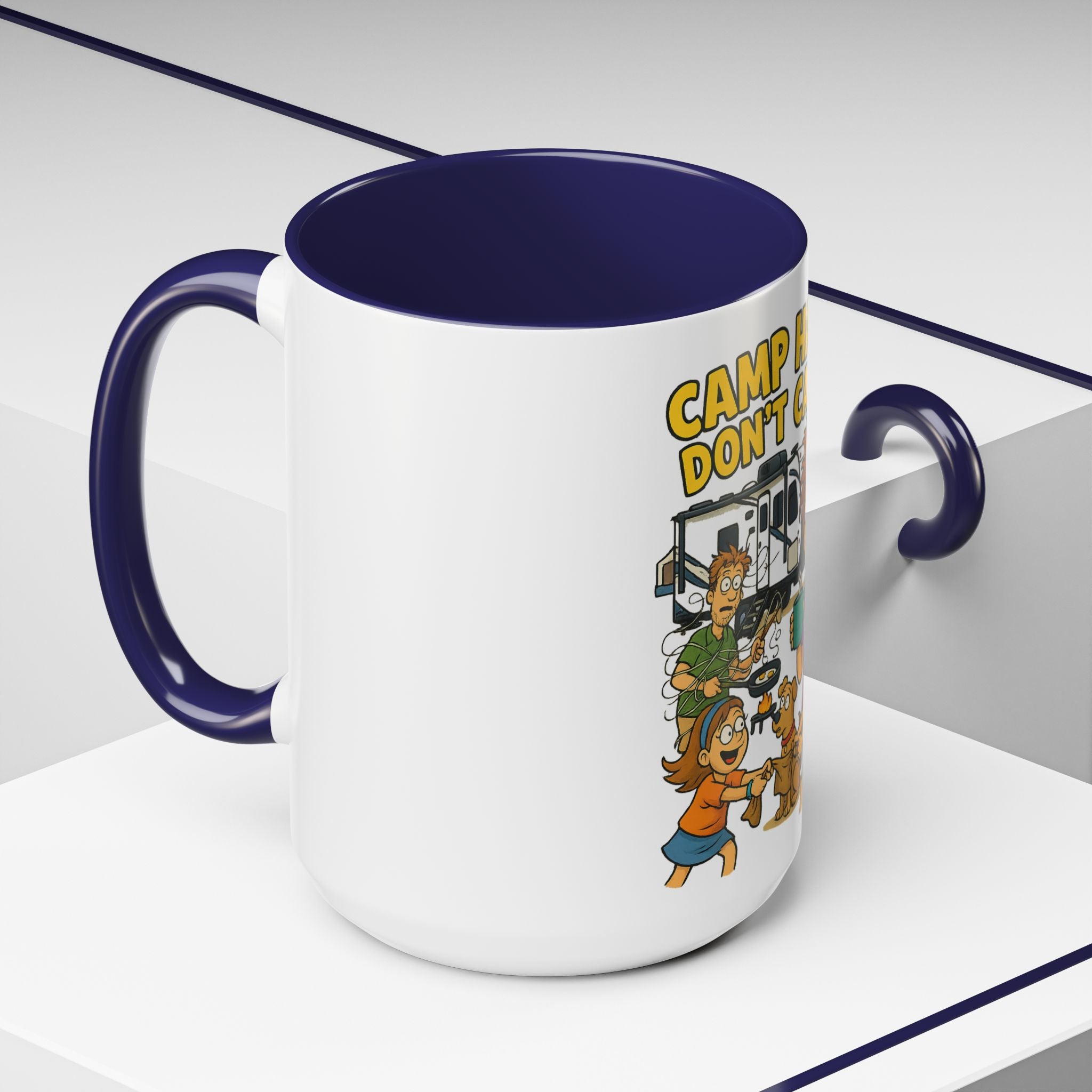 Camp Hair Coffee Mug, Funny Mug for Campers, Outdoor Lover Gift, Family Camping Mug, Humorous Coffee Cup