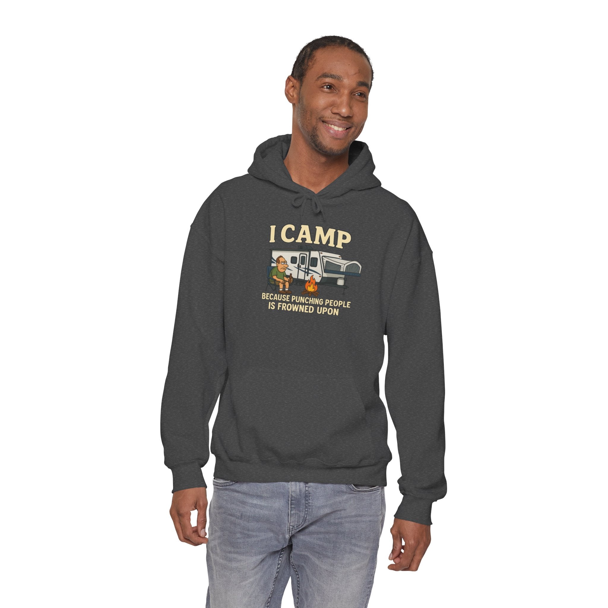I Camp Unisex Heavy Blend™ Hoodie - Perfect for Outdoor Lovers