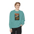 Cozy Unisex Garment-Dyed Sweatshirt with Retro Design, Perfect for Relaxing, Gift for Friends, Casual Wear, Fall Fashion, Warm Layer