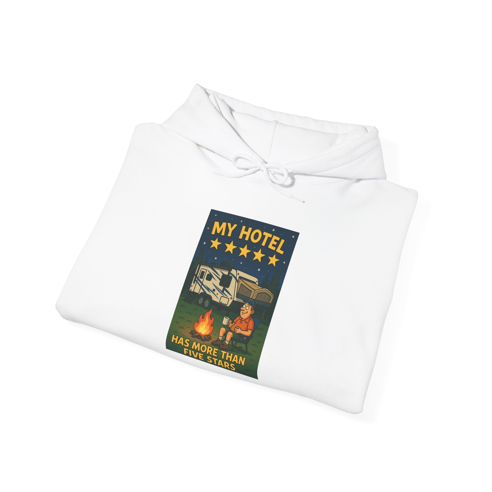 Cozy Camping Hoodie - My Hotel, Outdoor Adventure Apparel, Travel Gift, Nature Lovers Sweatshirt, Camping Gear