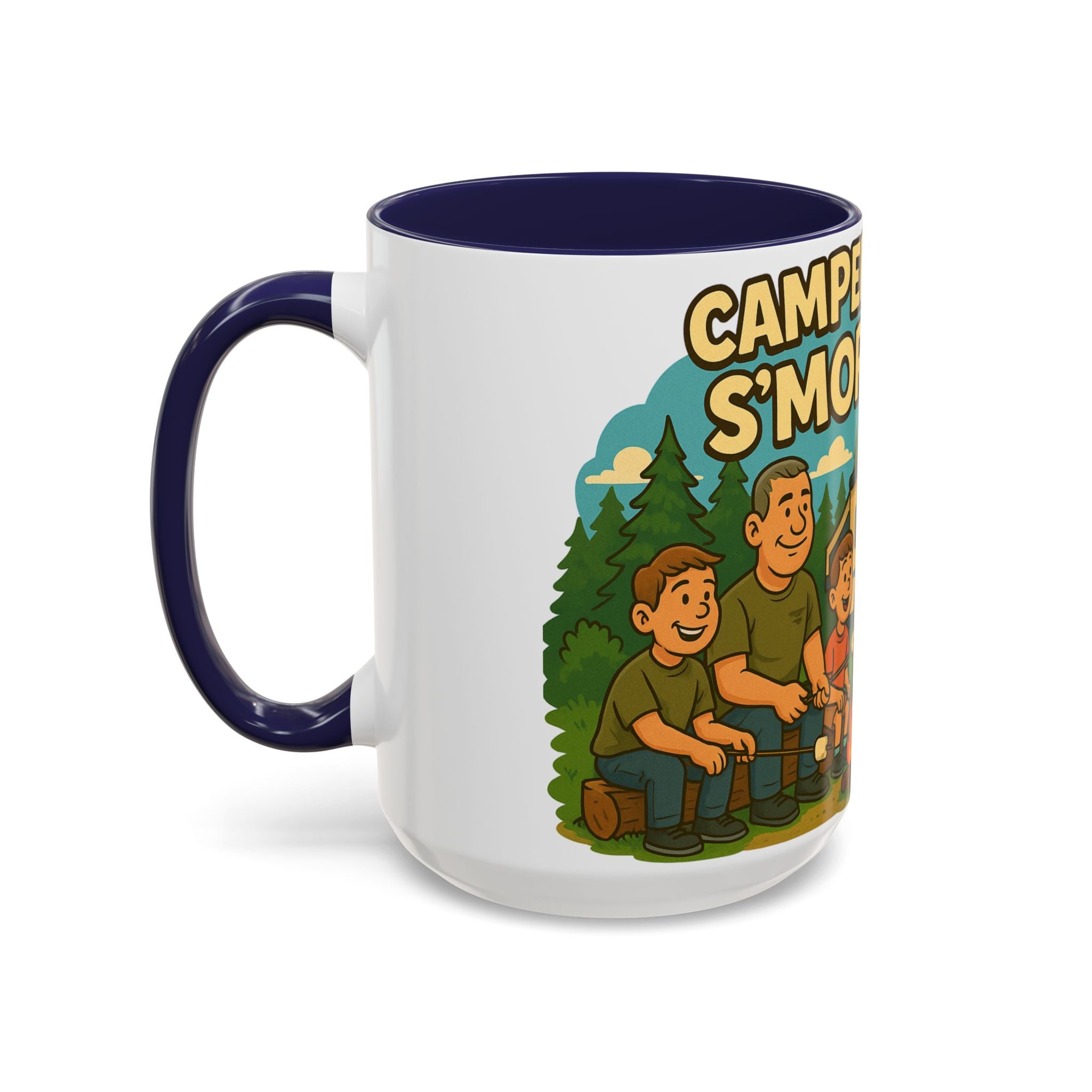 Campfire Adventure Mug - 'Campers Have S'more Fun', Outdoor Coffee Cup for Camping Lovers, Gifts for Nature Enthusiasts, S'mores Jokes