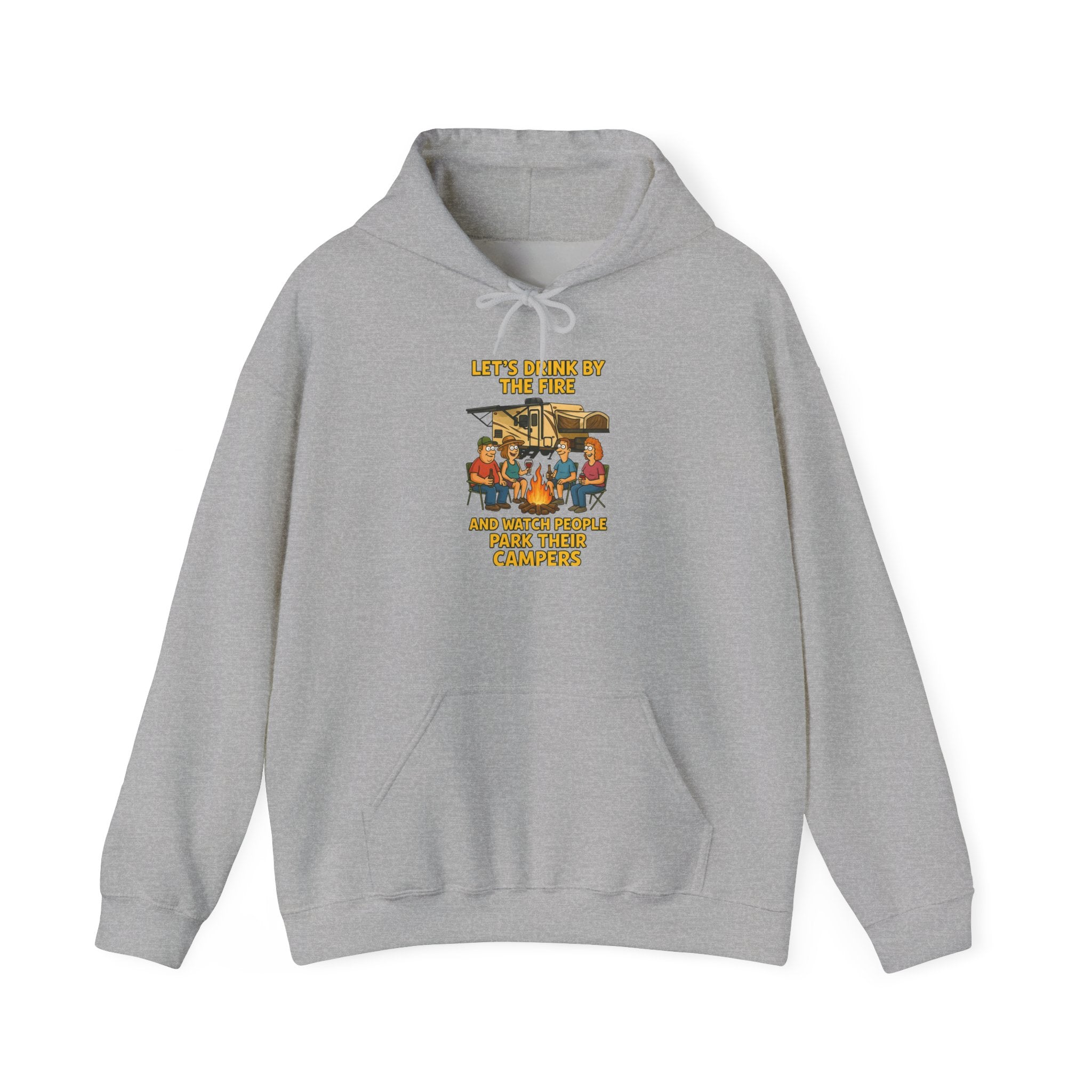 Cozy Family Gathering Hoodie - Let's Make Memories by the Fire, Family, Friends, Campfire, Gift, Holiday