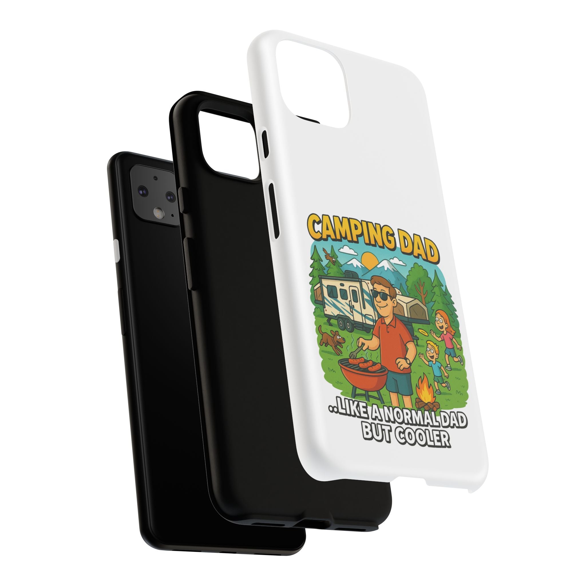 Camping Dad Phone Case - Unique Tough Cover for Outdoor Dads