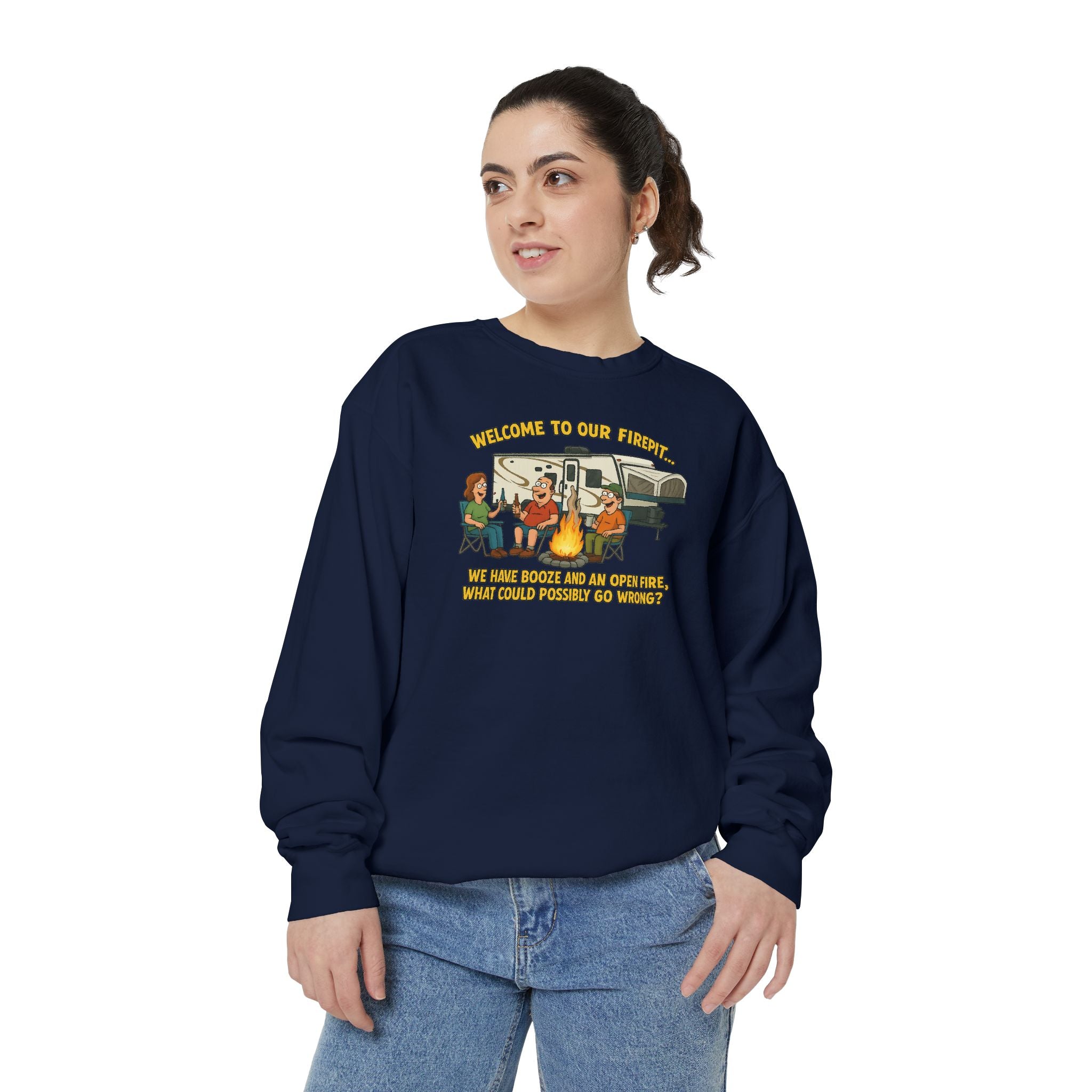 Welcome to Our Family Sweatshirt, Cozy Unisex Top, Family Gathering Apparel, Fun Gift for Friends, Casual Wear for All Occasions