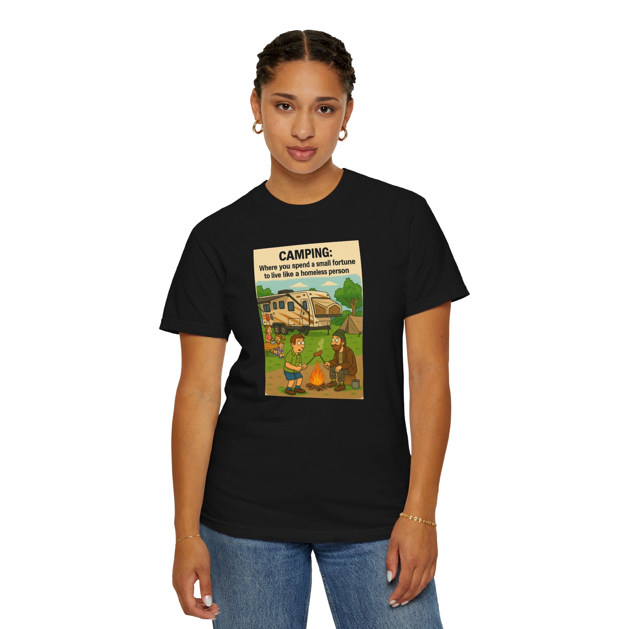Camping Humor T-Shirt, Unisex Graphic Tee, Adventure Gift, Outdoor Lover Apparel, Funny Camping Shirt