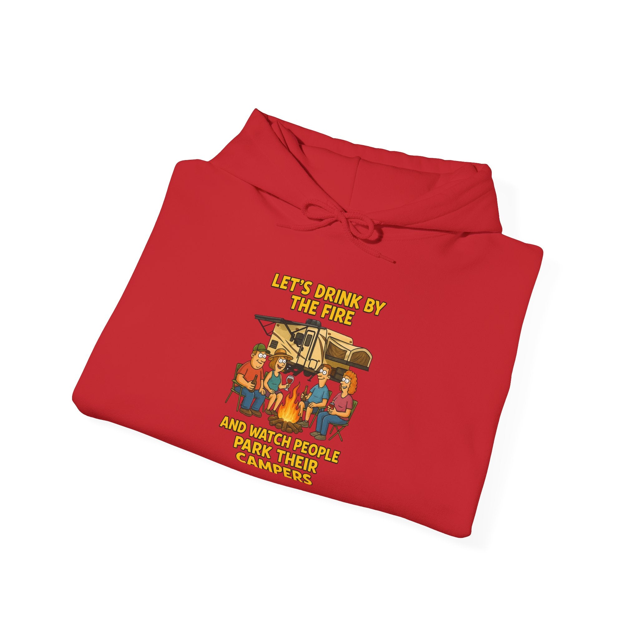 Cozy Family Gathering Hoodie - Let's Make Memories by the Fire, Family, Friends, Campfire, Gift, Holiday