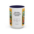 Life is fine with camping and wine Hybrid Camper Coffee Mug (11, 15oz)