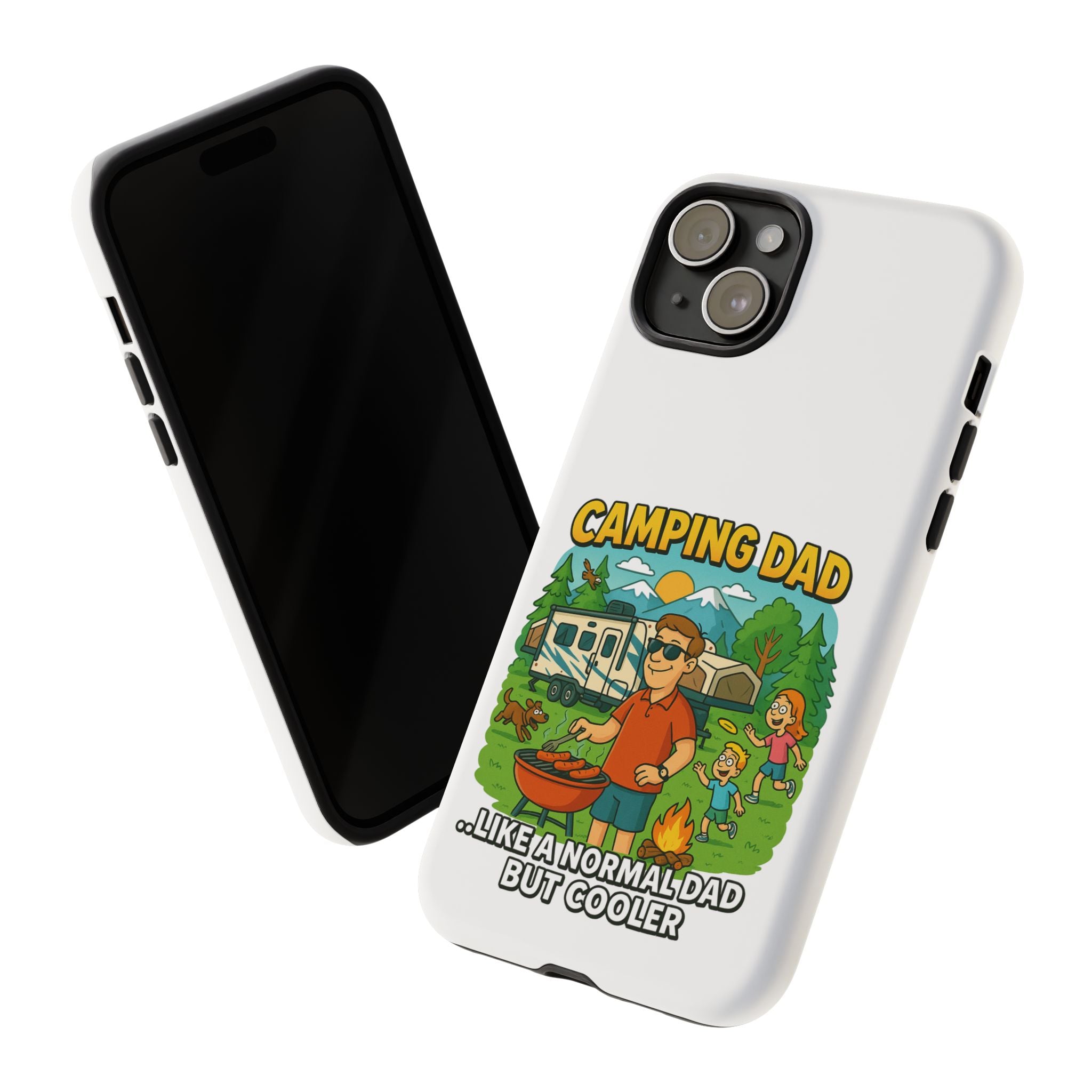 Camping Dad Phone Case - Unique Tough Cover for Outdoor Dads