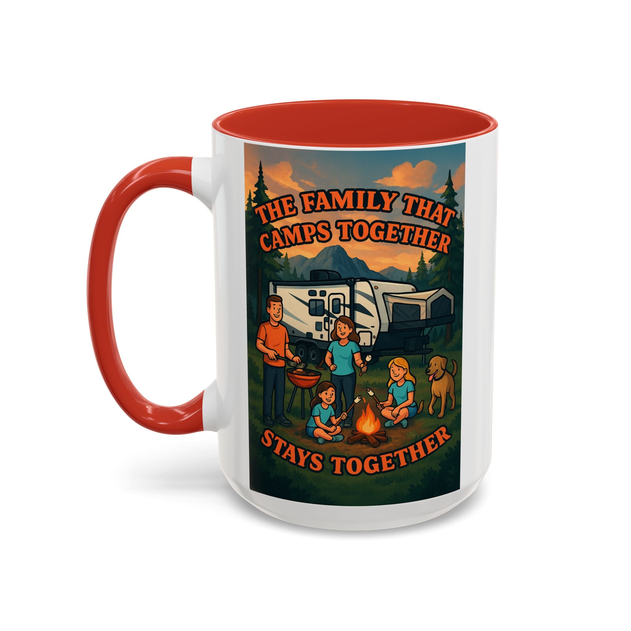 Camping Family Coffee Mug - Adventure, Nature, Family Time, Outdoor Enthusiasts, Gift for Campers