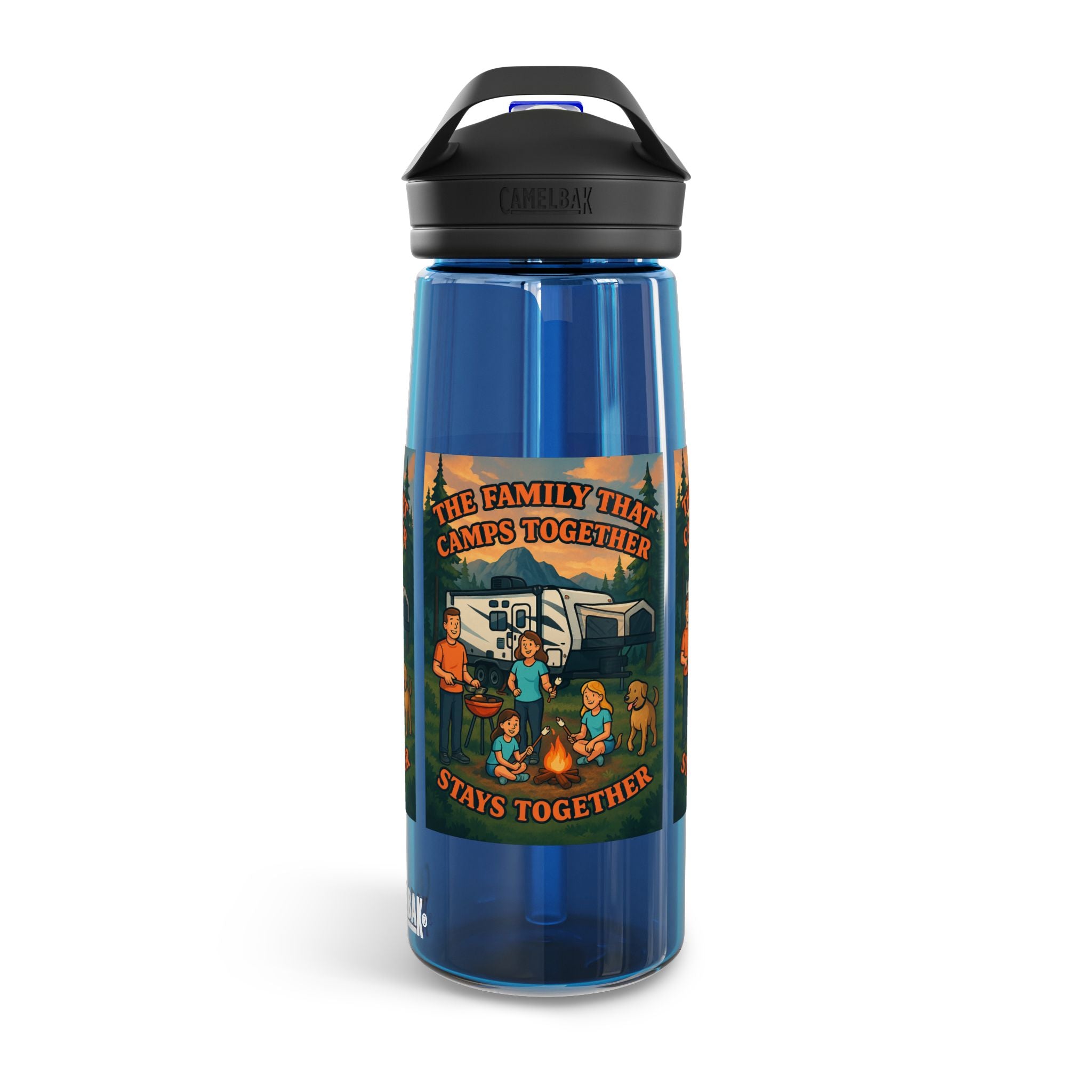 Family Camping Water Bottle, Outdoor Hydration Bottle, Eco-Friendly Gift, Adventure Accessory, Summer Camp Essential, Picnic Gear