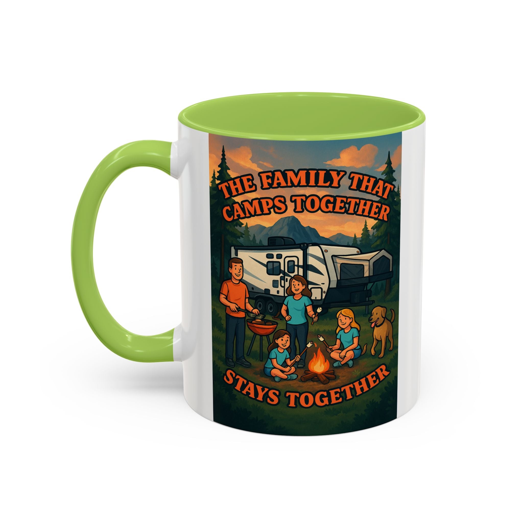 Camping Family Coffee Mug - Adventure, Nature, Family Time, Outdoor Enthusiasts, Gift for Campers