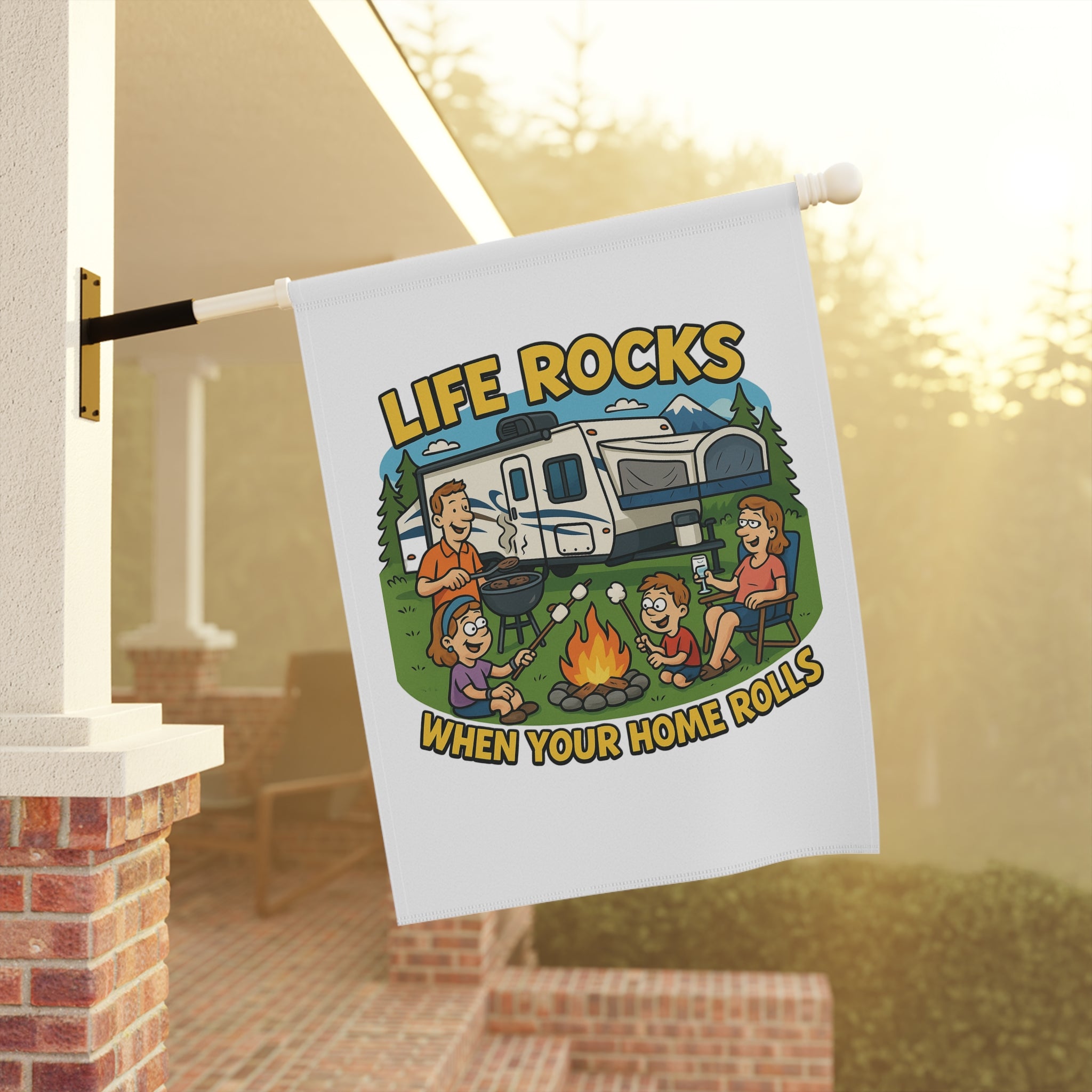 RV Life Garden Banner | Outdoor Decor, Camping Sign, Home Sweet Home, Garden Flag, Travel Enthusiast Gift