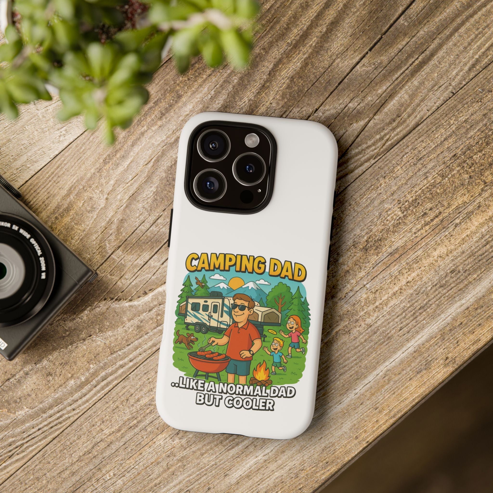Camping Dad Phone Case - Unique Tough Cover for Outdoor Dads