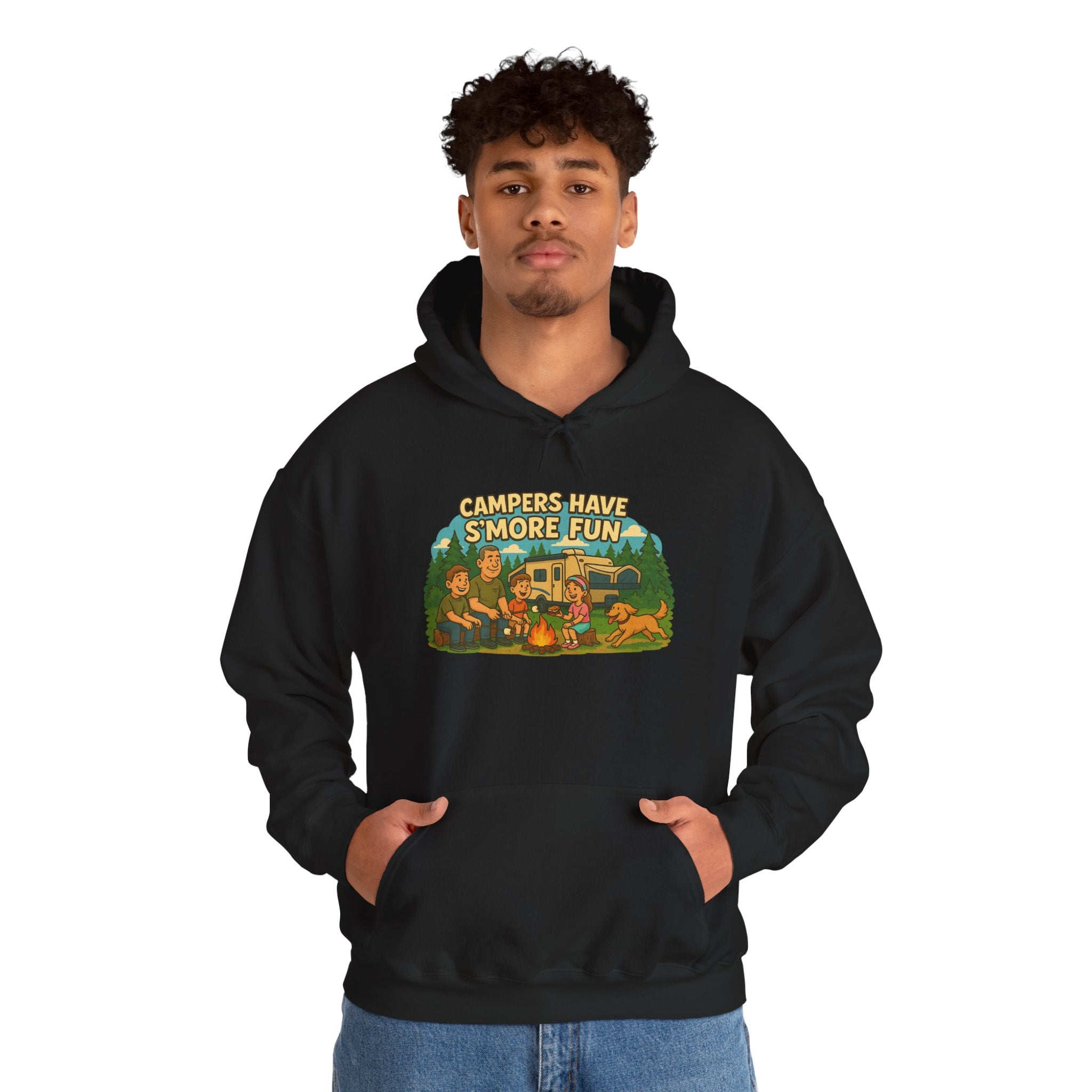 Campfire Vibes Hoodie - Perfect for Outdoor Lovers, Camping Trips, Nature Adventures, Gift for Campers, Cozy Hooded Sweatshirt